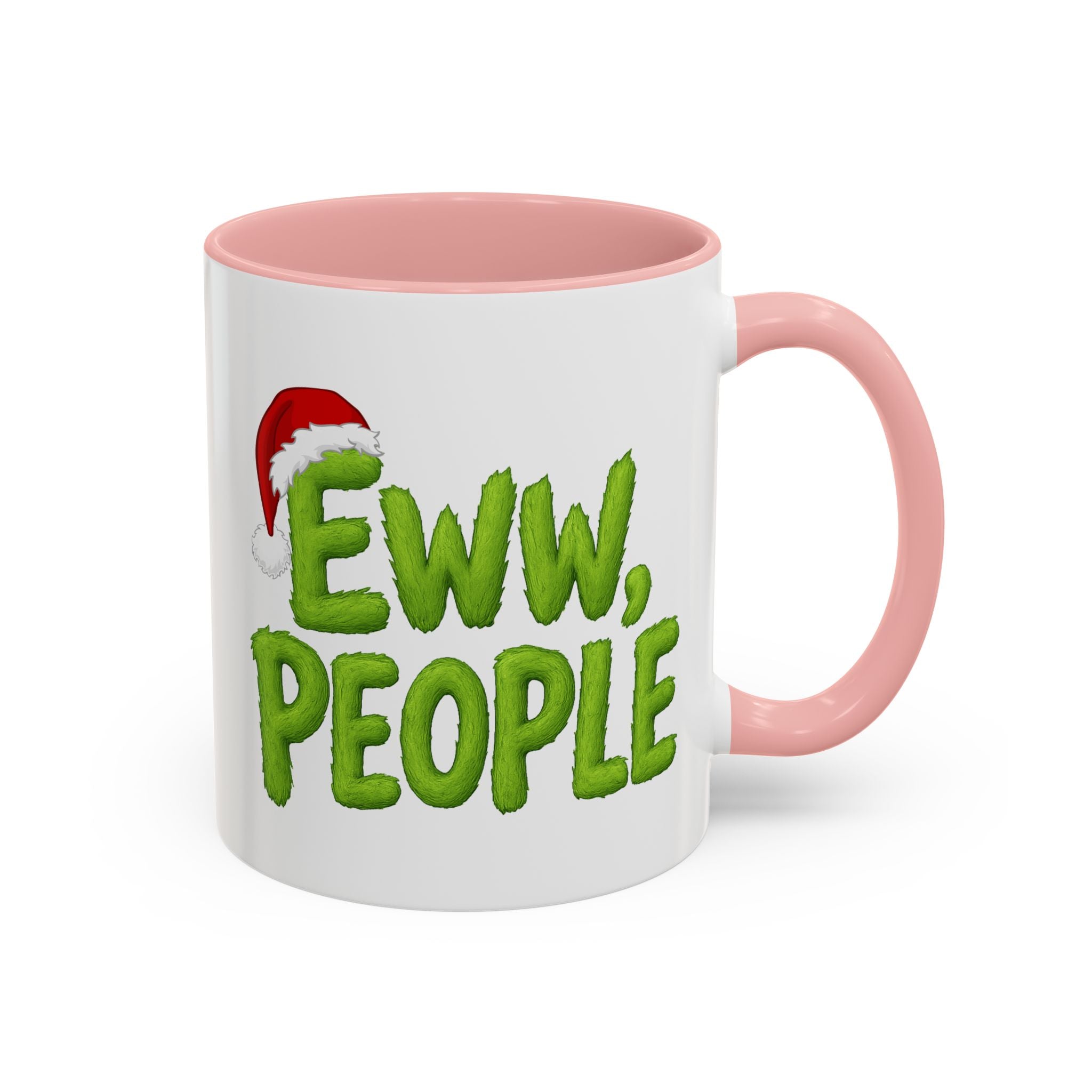 Eww People mug | Accent coffee mug, holiday Santa hat design
