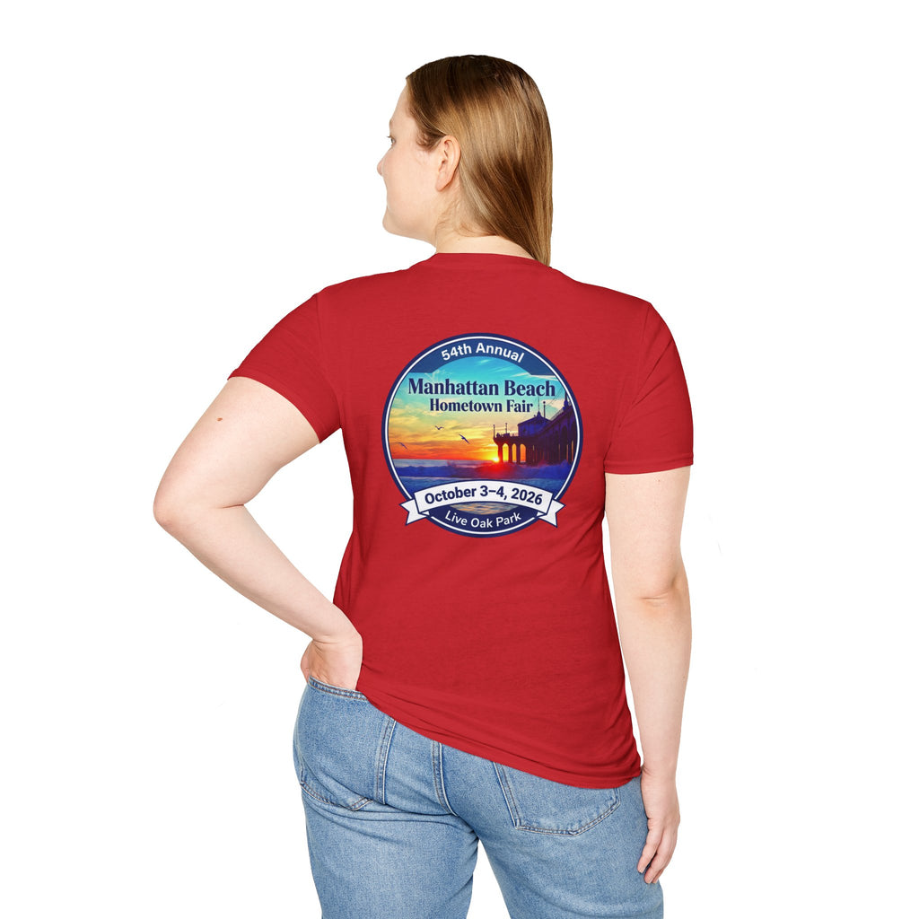 Manhattan Beach Hometown Fair T-Shirt — 54th Annual Sunset Surf Logo (Oct 3-4, 2026)