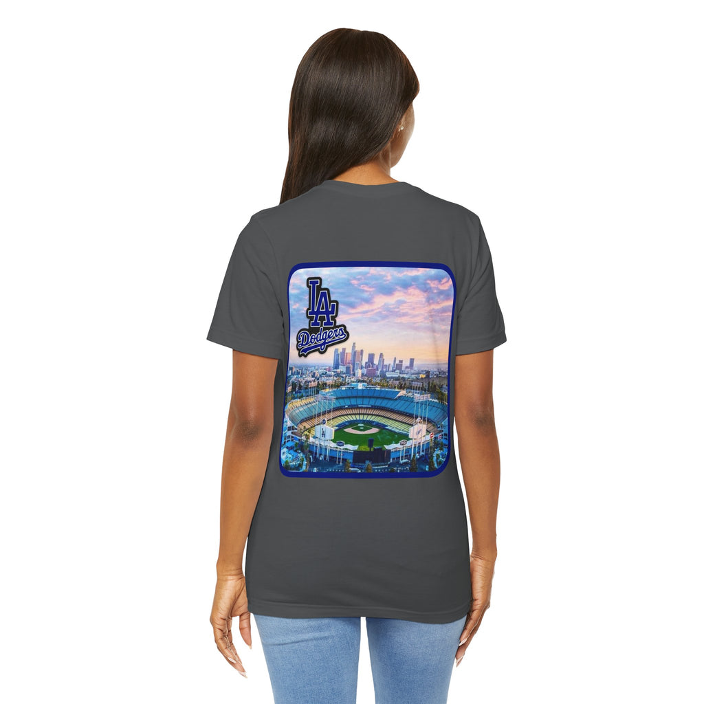 Los Angeles (Front and Back Printing) Mens Womans Jersey Short Sleeve Tee