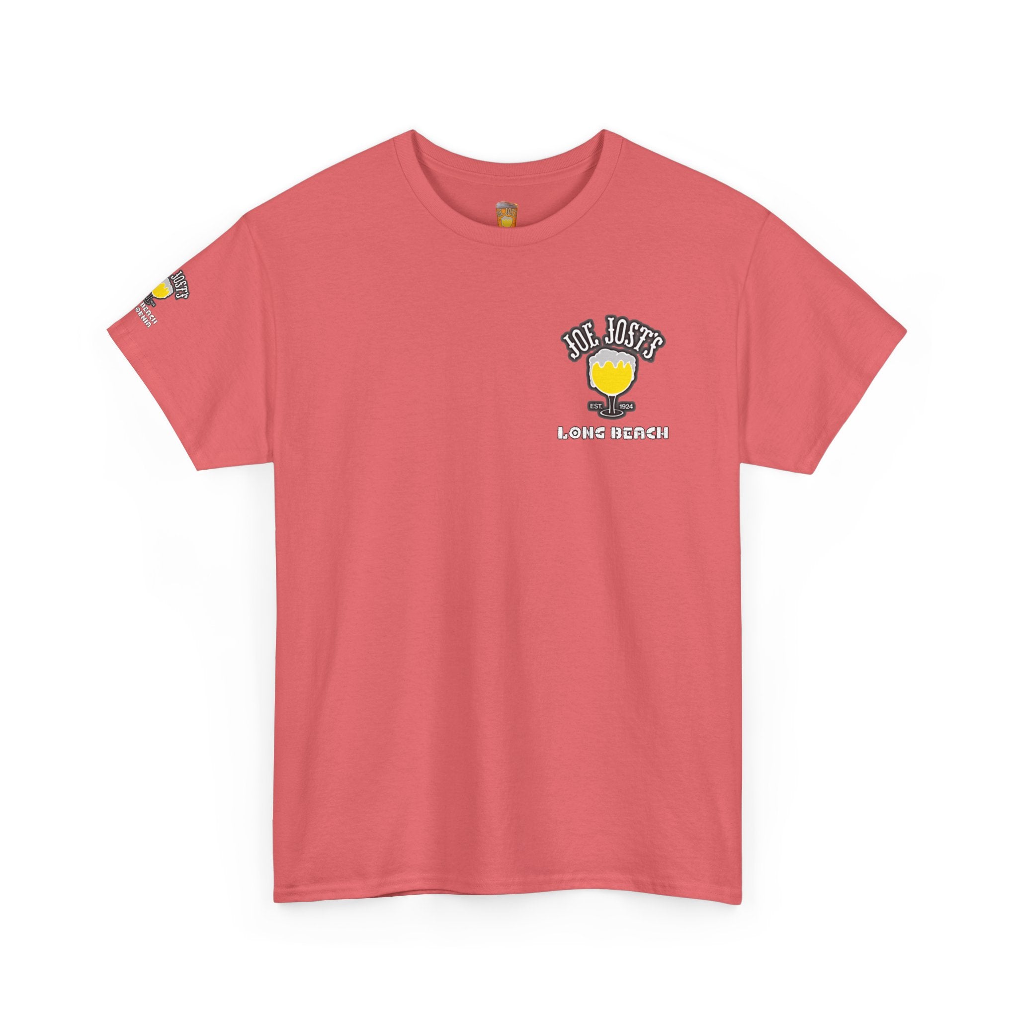Joe Josts Long Beach California Men's and Woman's Heavy Cotton Tee - Printed 4 Areas