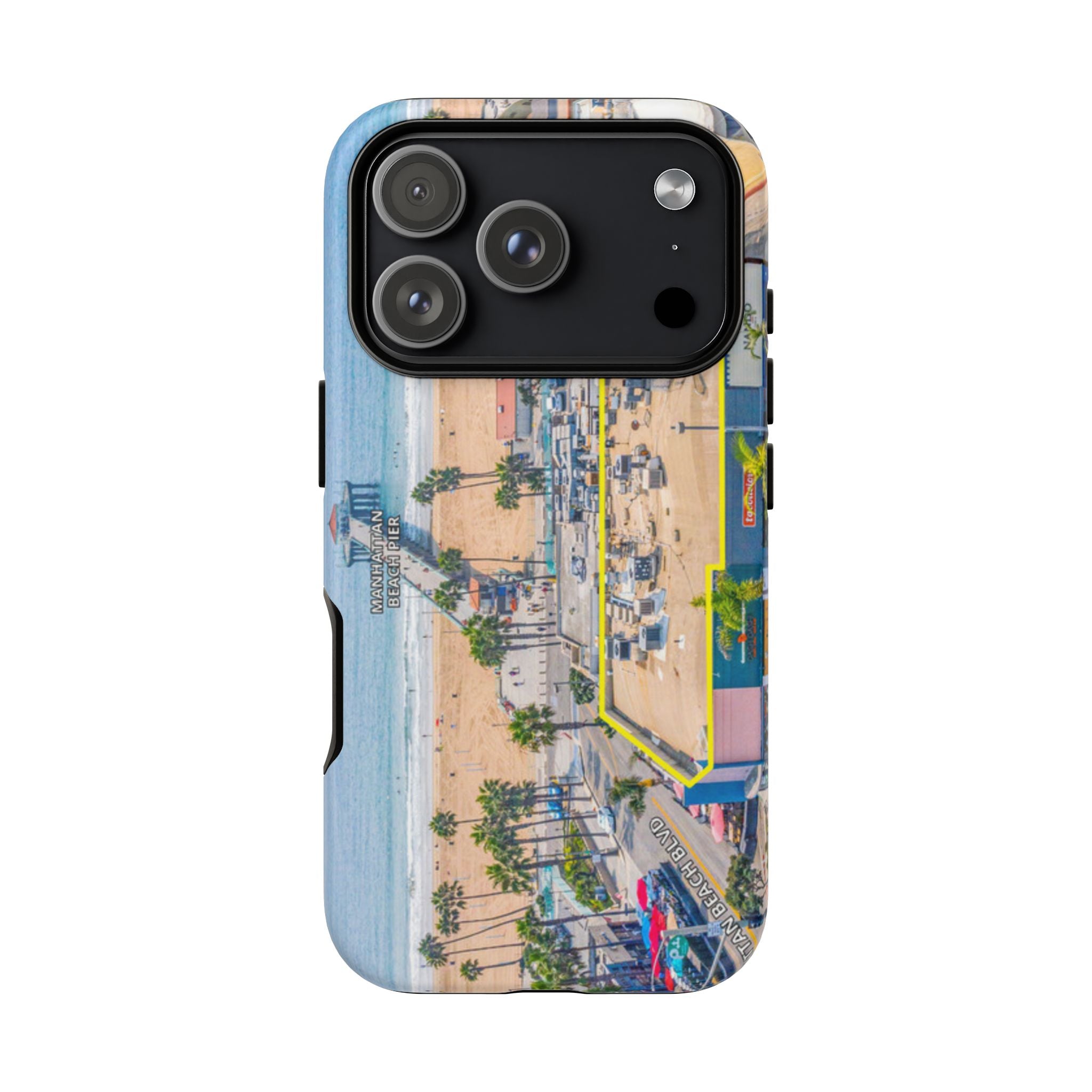 Phone Cases, Manhattan Beach California iPhone Samsung Google Tough Cases, Beach Lovers Gifts, Coastal Accessories, Ocean Phone Covers,