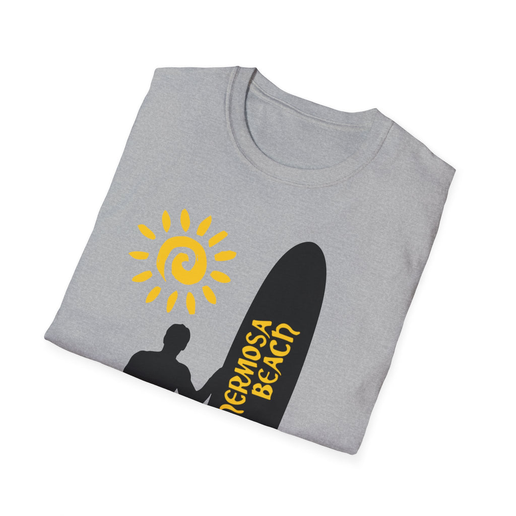 Hermosa Beach Long Board Unisex Softstyle T-Shirt
