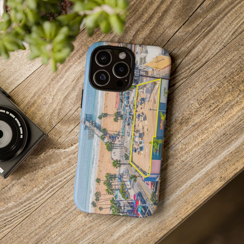 Phone Cases, Manhattan Beach California iPhone Samsung Google Tough Cases, Beach Lovers Gifts, Coastal Accessories, Ocean Phone Covers,