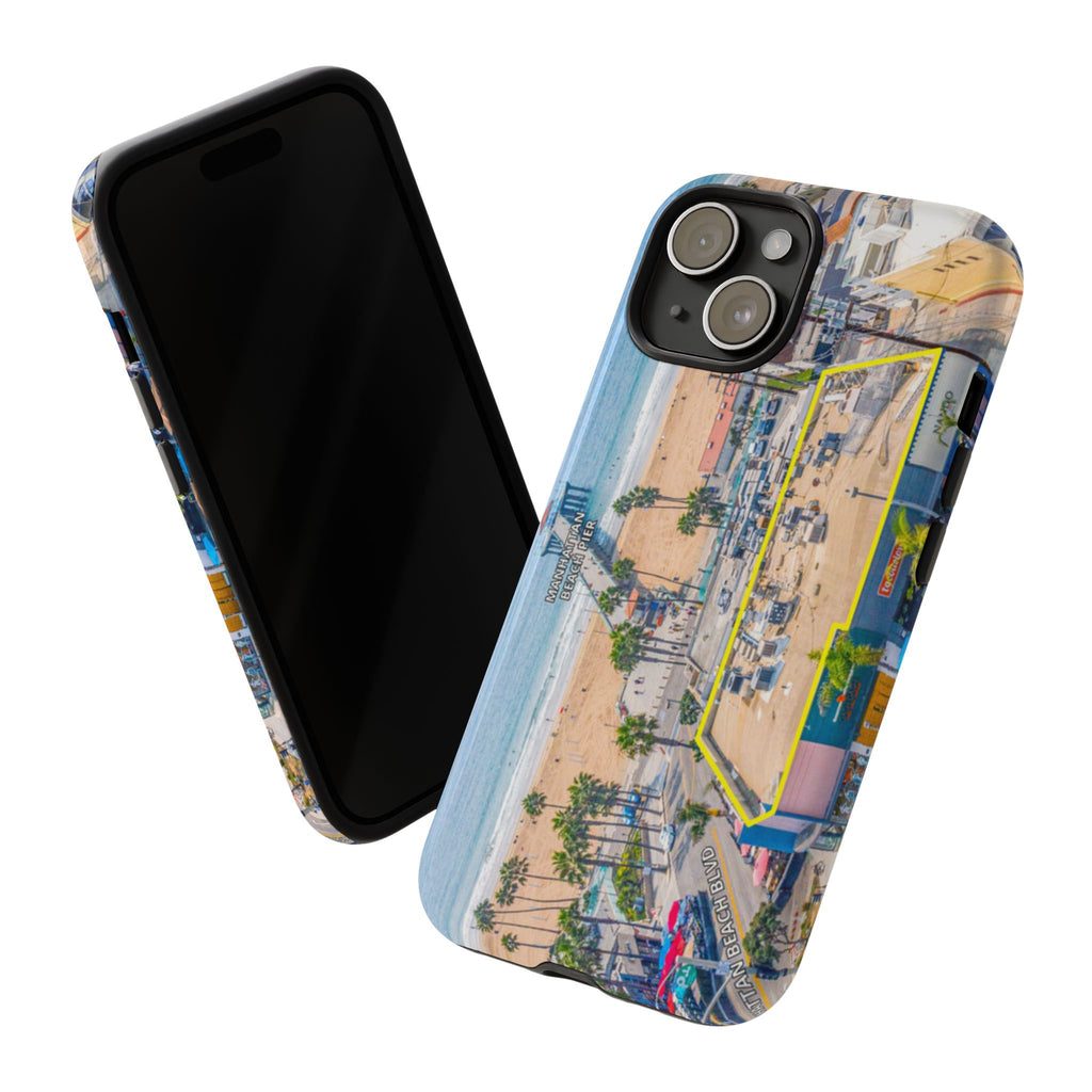 Phone Cases, Manhattan Beach California iPhone Samsung Google Tough Cases, Beach Lovers Gifts, Coastal Accessories, Ocean Phone Covers,
