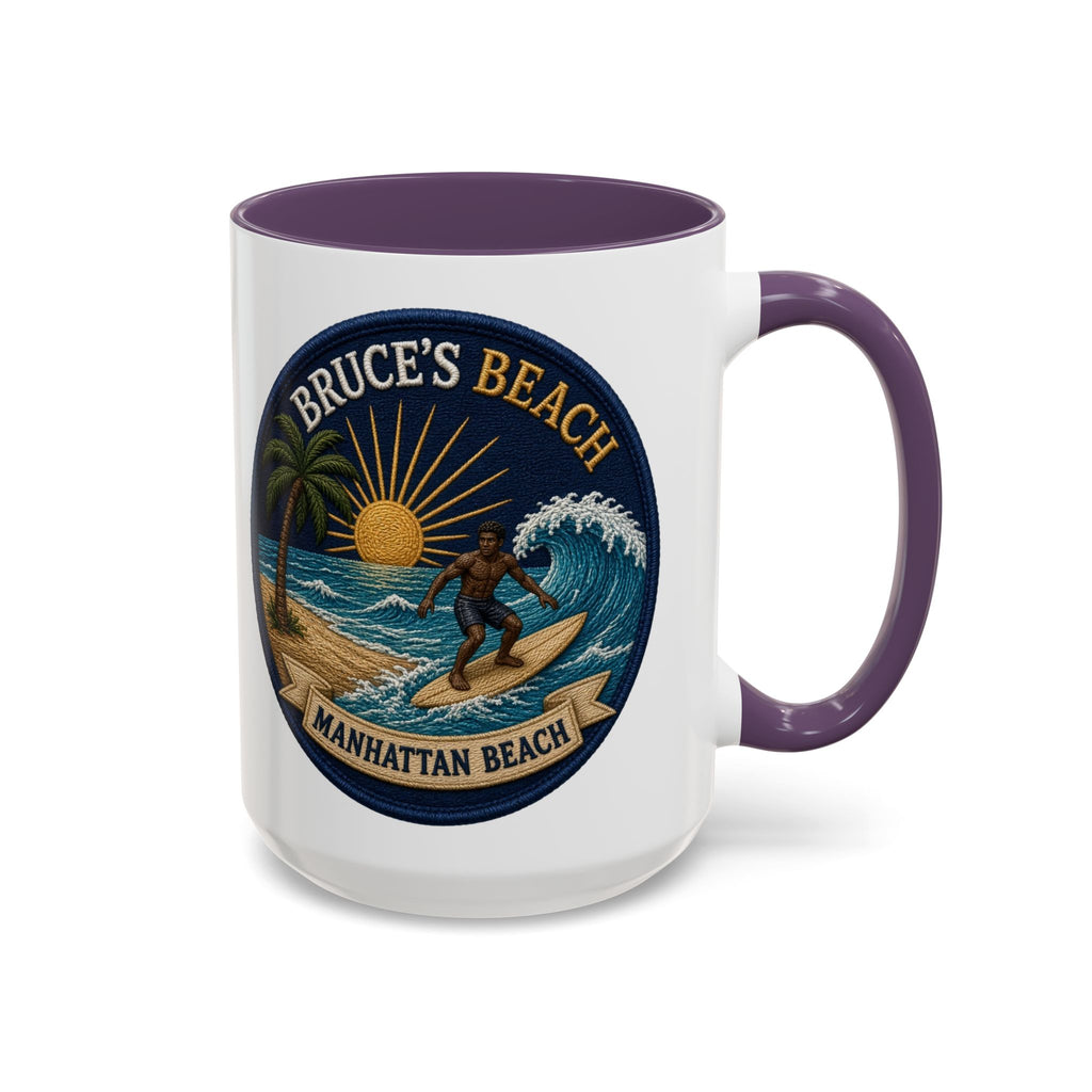 Bruce's Beach Manhattan Beach Surf Mug – Accent Coffee Cup (11/15oz)