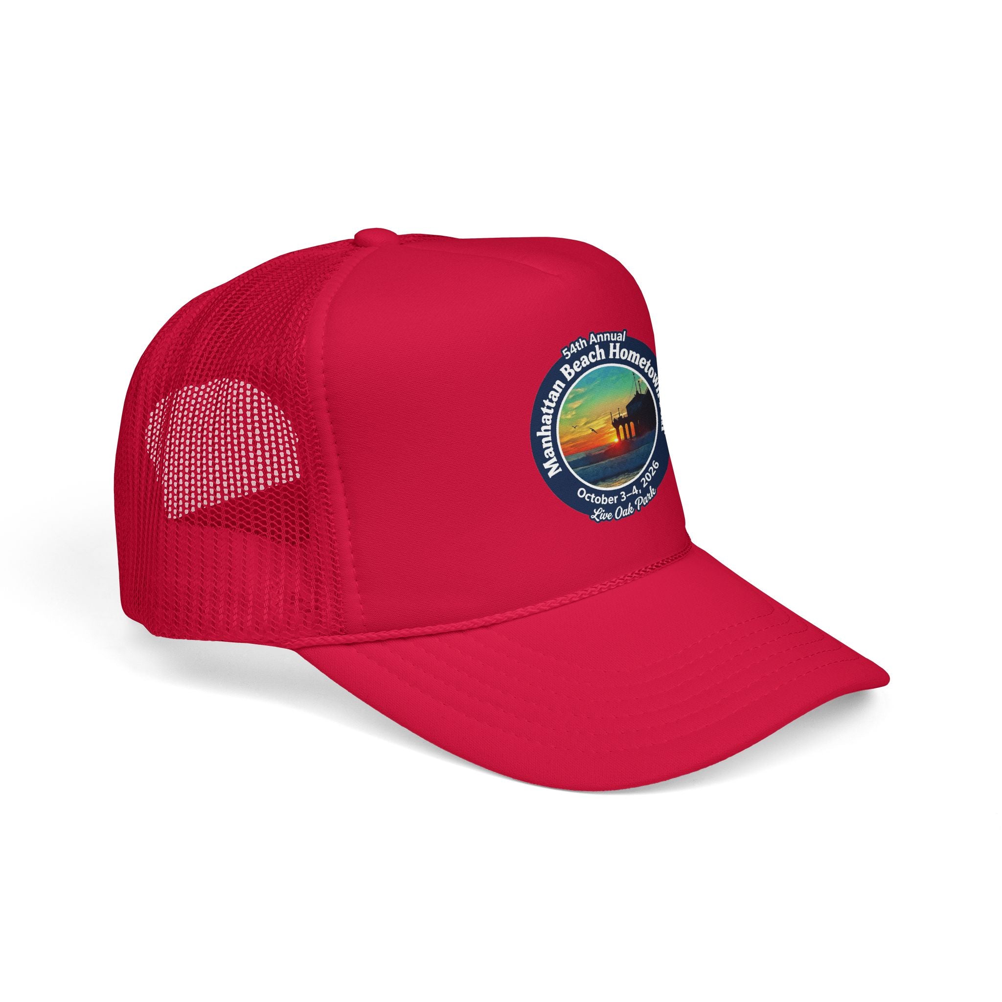 Trucker Hat — Manhattan Beach Hometown Fair Sunset Logo
