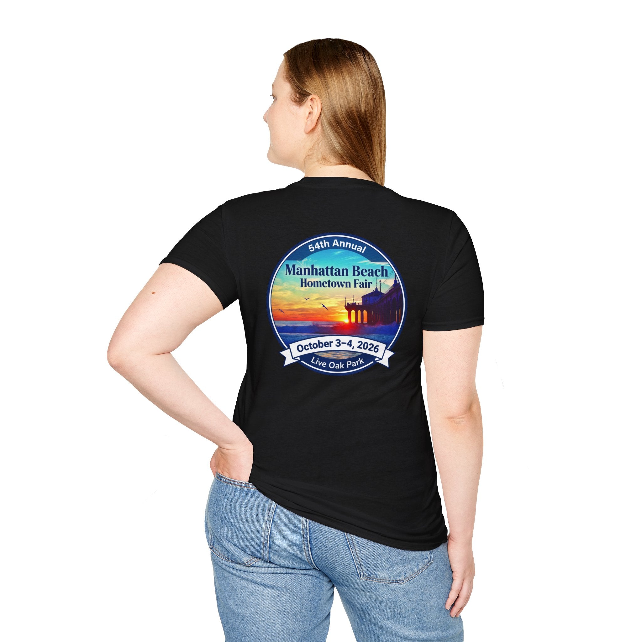 Manhattan Beach Hometown Fair T-Shirt — 54th Annual Sunset Surf Logo (Oct 3-4, 2026)