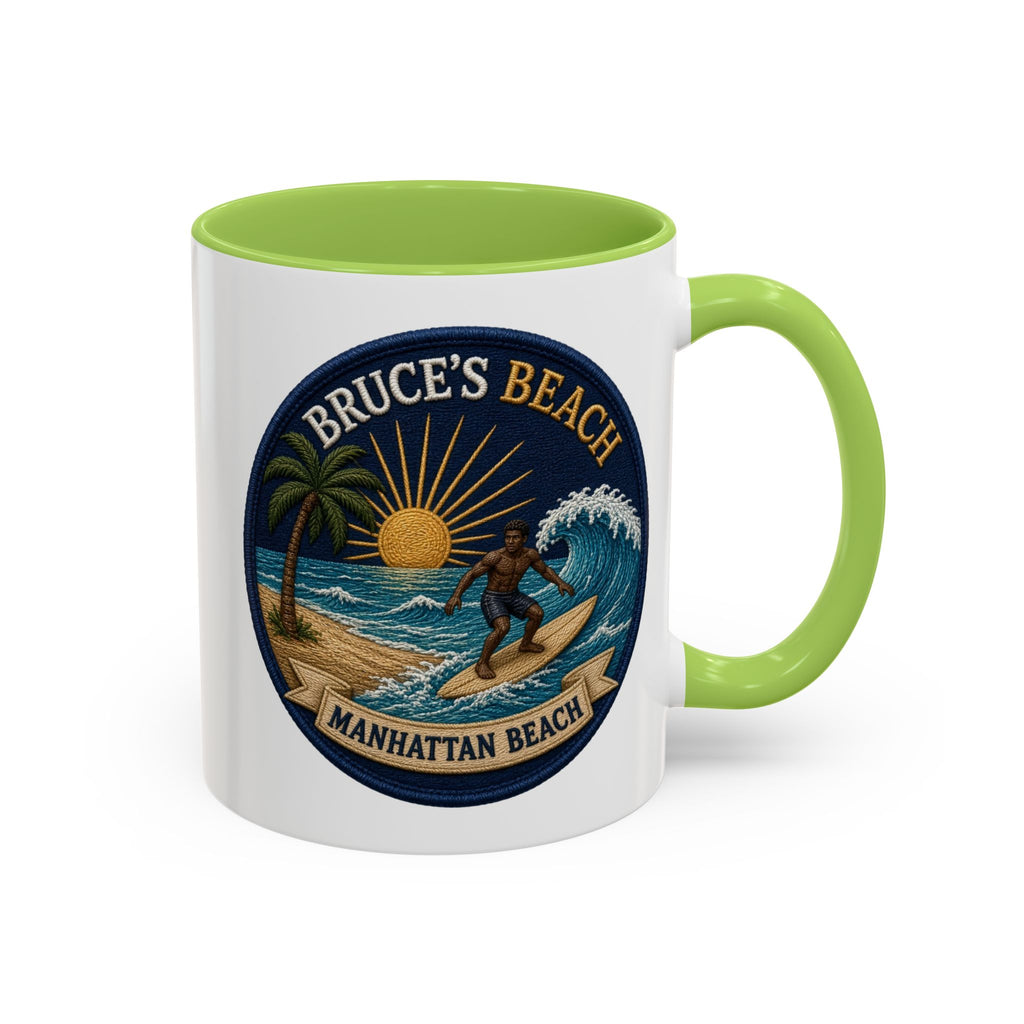 Bruce's Beach Manhattan Beach Surf Mug – Accent Coffee Cup (11/15oz)