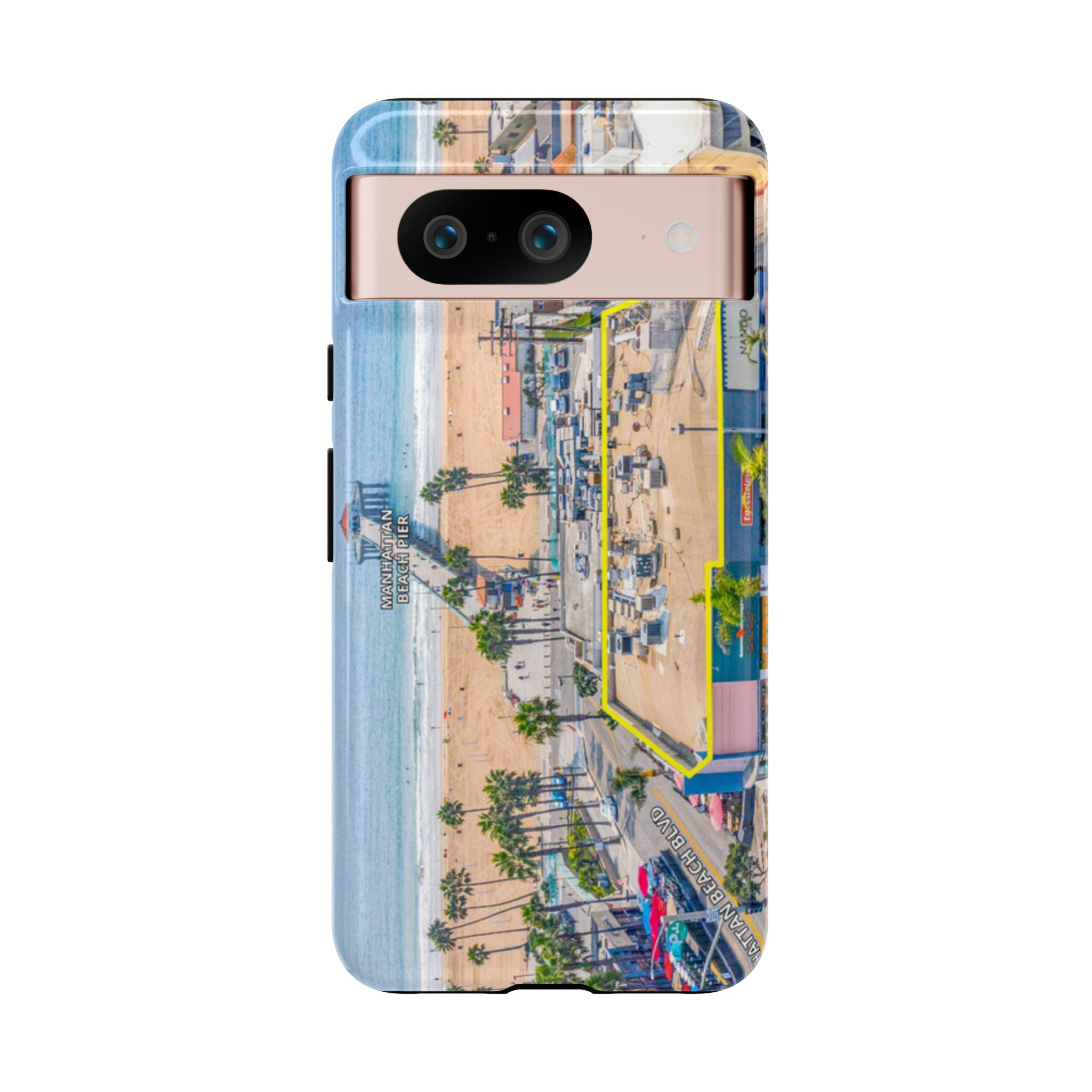 Phone Cases, Manhattan Beach California iPhone Samsung Google Tough Cases, Beach Lovers Gifts, Coastal Accessories, Ocean Phone Covers,