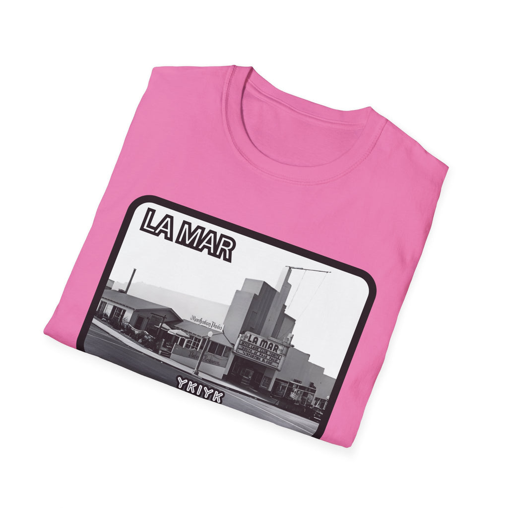 La Mar Theater Manhattan Beach  T-Shirt | Vintage Black & White Urban Graphic YKIYK