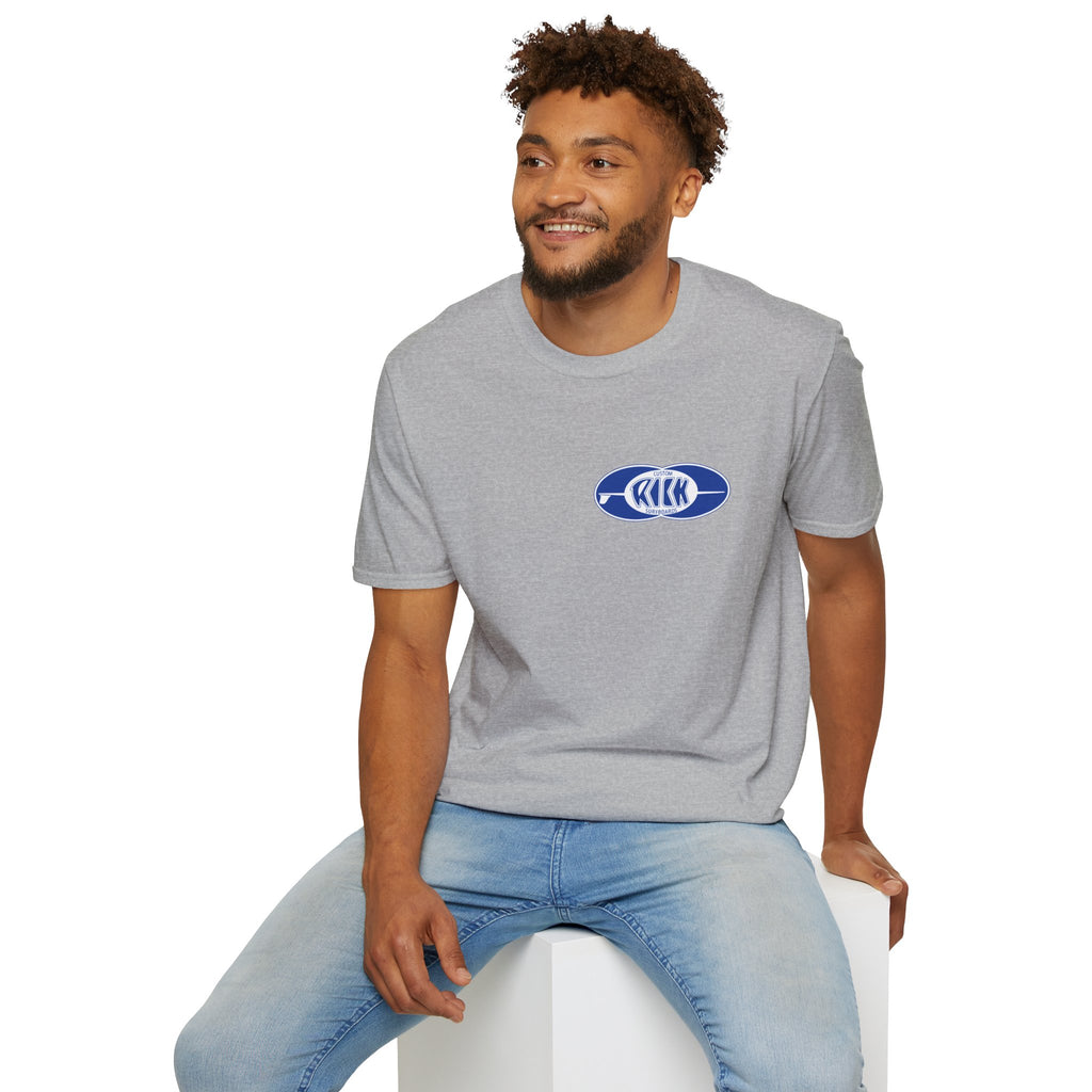 Rick Surfboards Unisex Softstyle T-Shirt Old School Hermosa Beach