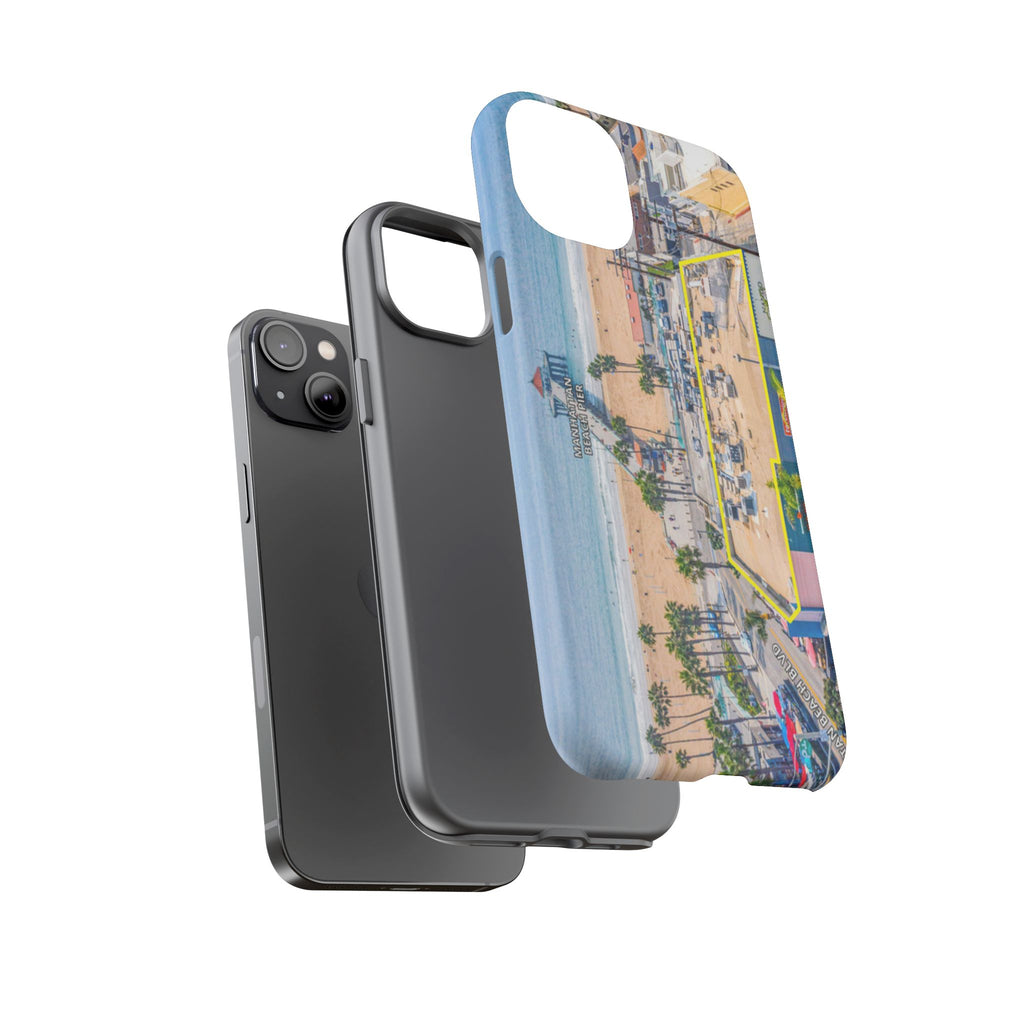 Phone Cases, Manhattan Beach California iPhone Samsung Google Tough Cases, Beach Lovers Gifts, Coastal Accessories, Ocean Phone Covers,