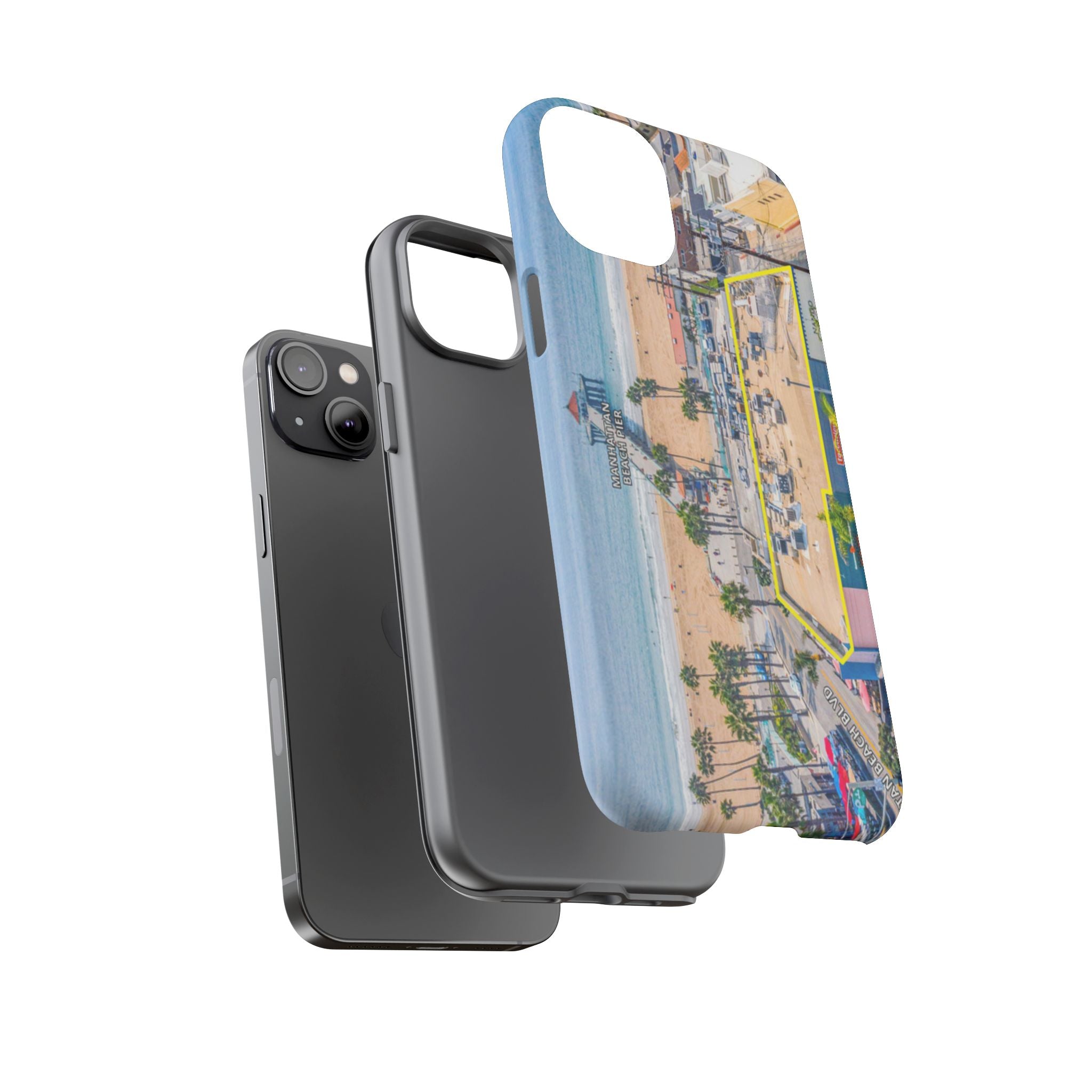 Phone Cases, Manhattan Beach California iPhone Samsung Google Tough Cases, Beach Lovers Gifts, Coastal Accessories, Ocean Phone Covers,