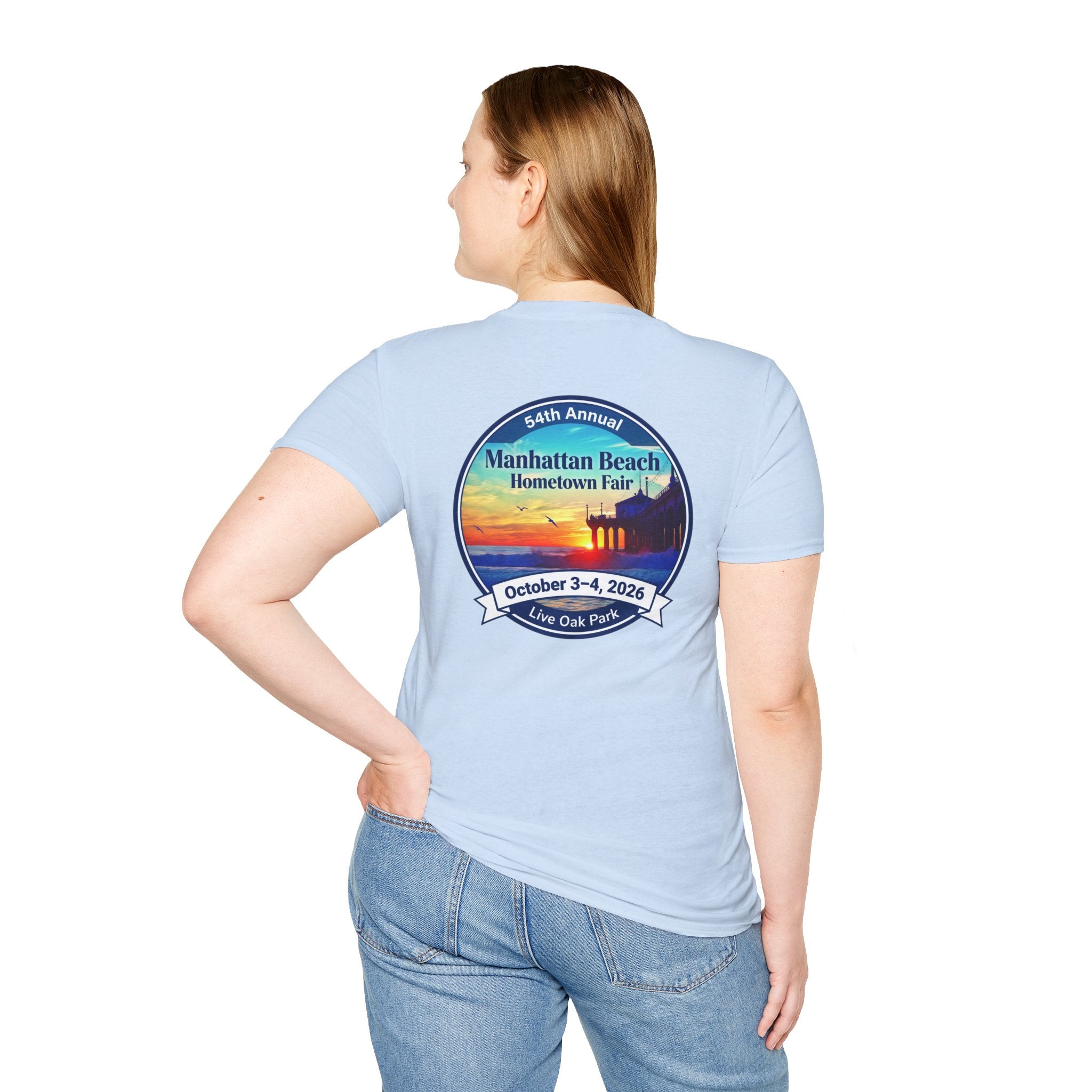 Manhattan Beach Hometown Fair T-Shirt — 54th Annual Sunset Surf Logo (Oct 3-4, 2026)