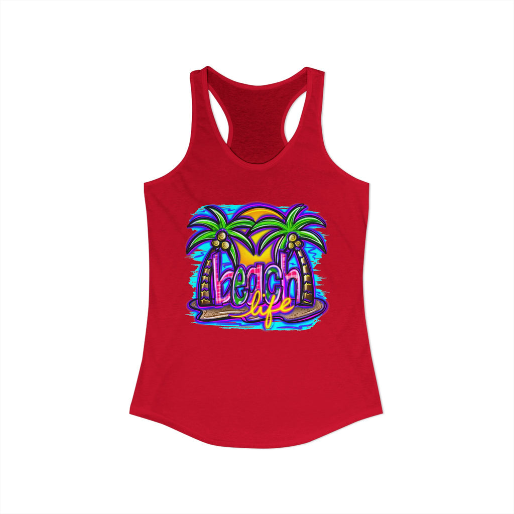Beach Life Racerback Tank — Women's Beachy Summer Tank Top