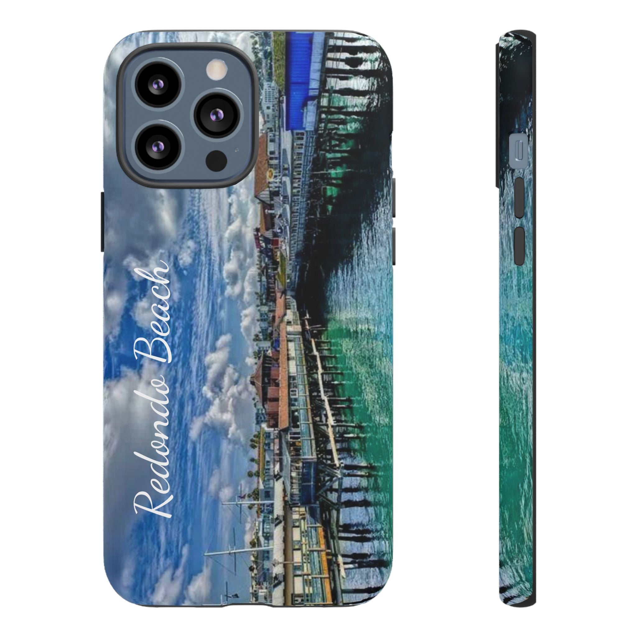 Phone Cases, Redondo Beach California King Harbor Design, Protective Covers, iPhone Accessories, Samsung Accessories, Gift for Travelers