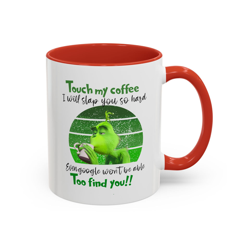 Grinch holding coffee Mug | Accent Coffee Mug 11oz 15oz