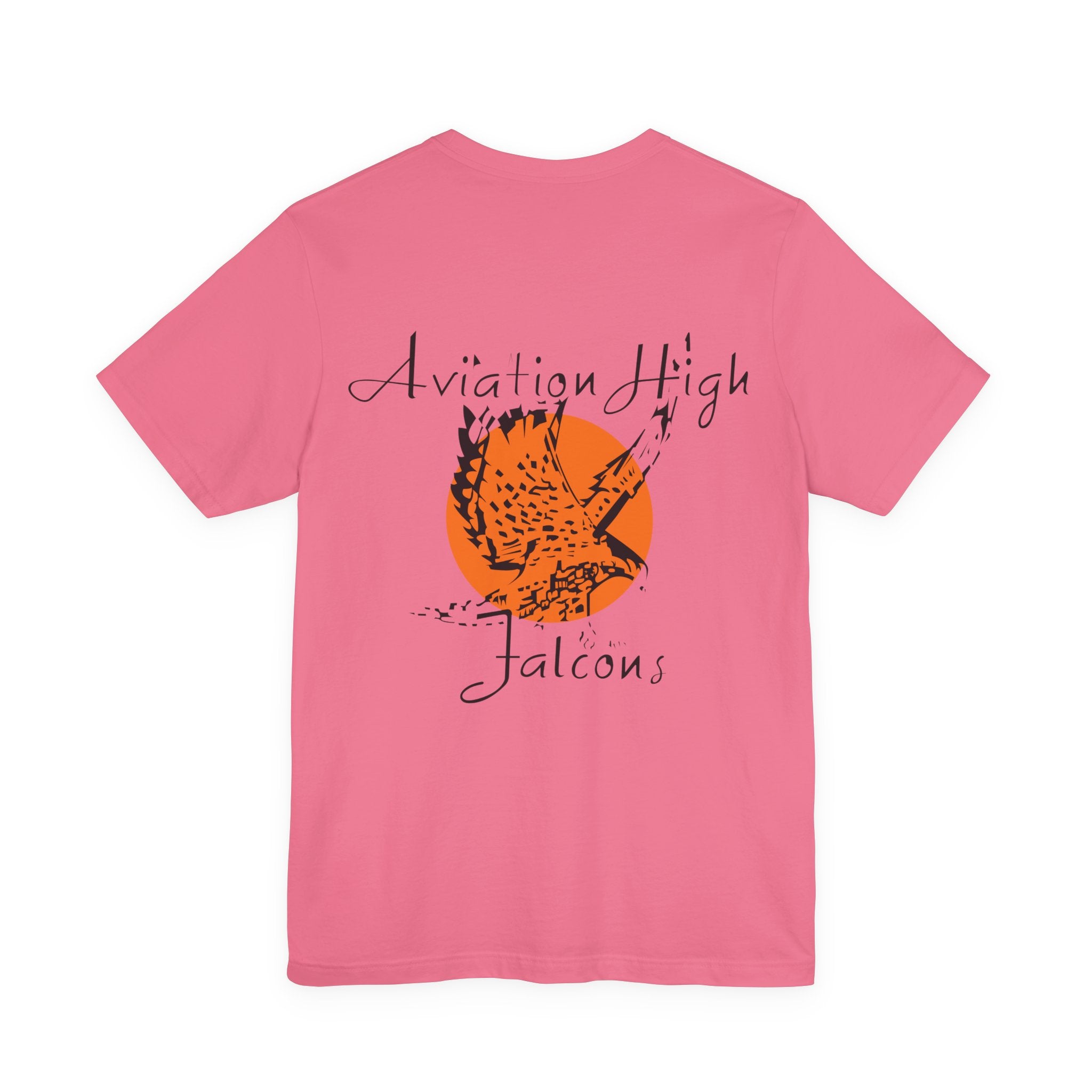 Aviation High School Signage Logo - Many Colors - Unisex Jersey Short Sleeve Tee