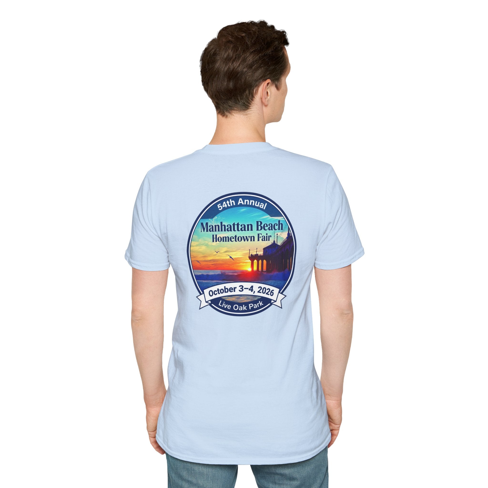 Manhattan Beach Hometown Fair T-Shirt — 54th Annual Sunset Surf Logo (Oct 3-4, 2026)