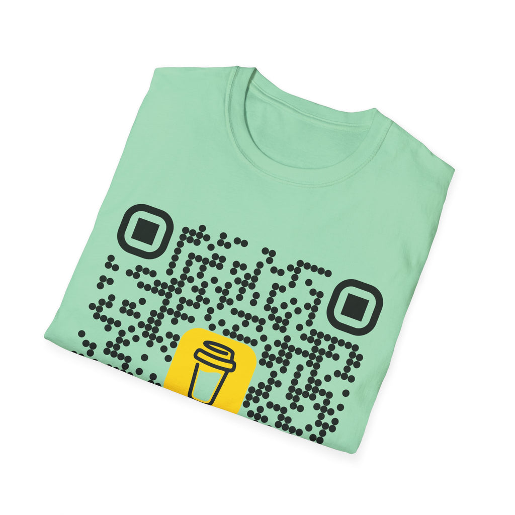 QR Code Coffee Tee — Scan-to-Order Coffee Shop T-Shirt