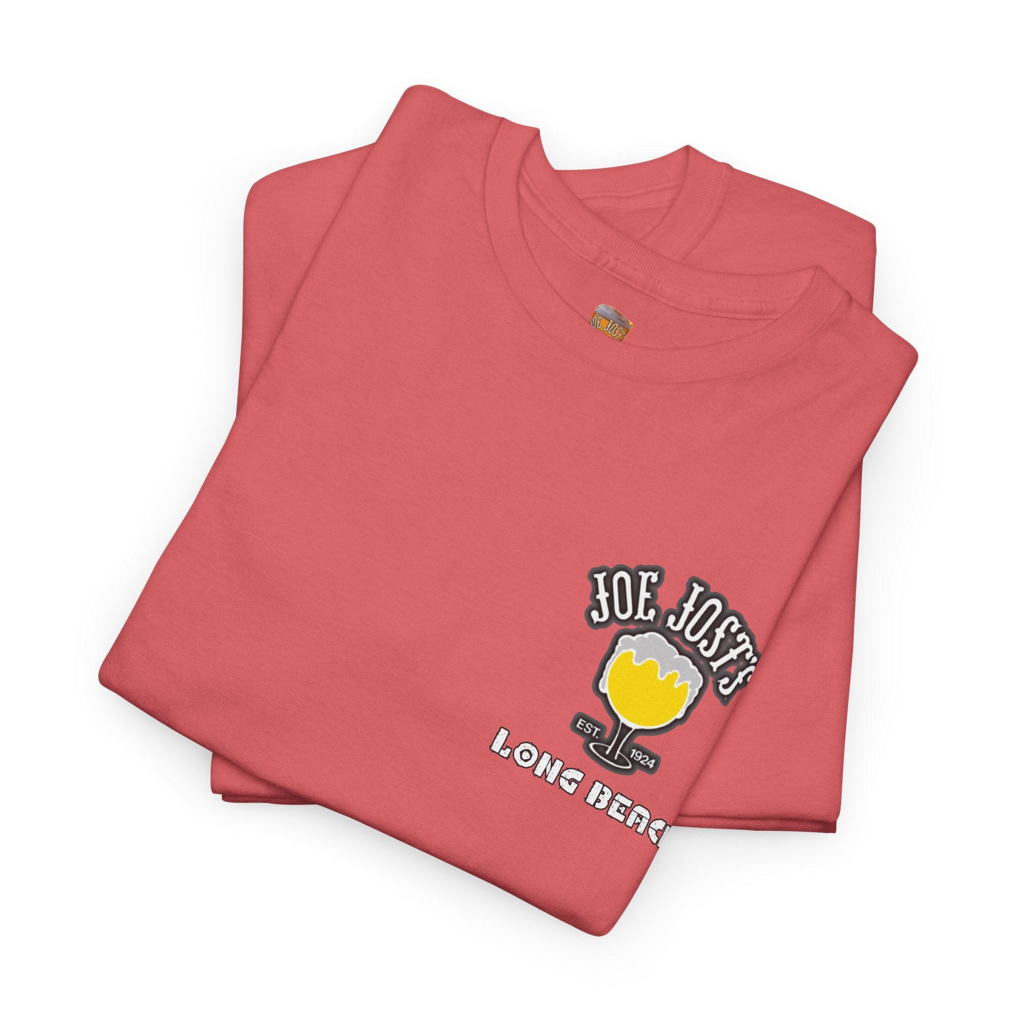 Joe Josts Long Beach California Men's and Woman's Heavy Cotton Tee - Printed 4 Areas