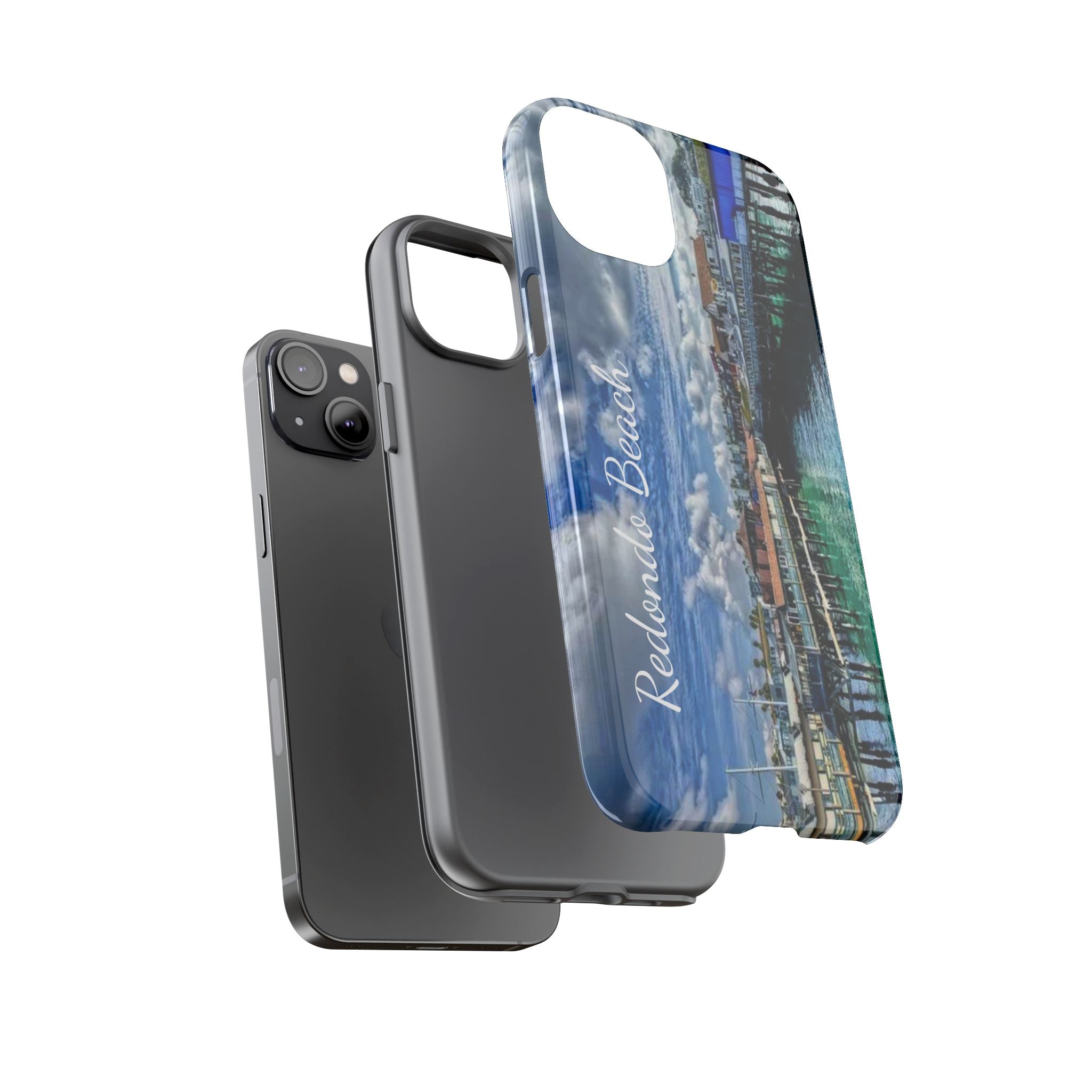Phone Cases, Redondo Beach California King Harbor Design, Protective Covers, iPhone Accessories, Samsung Accessories, Gift for Travelers