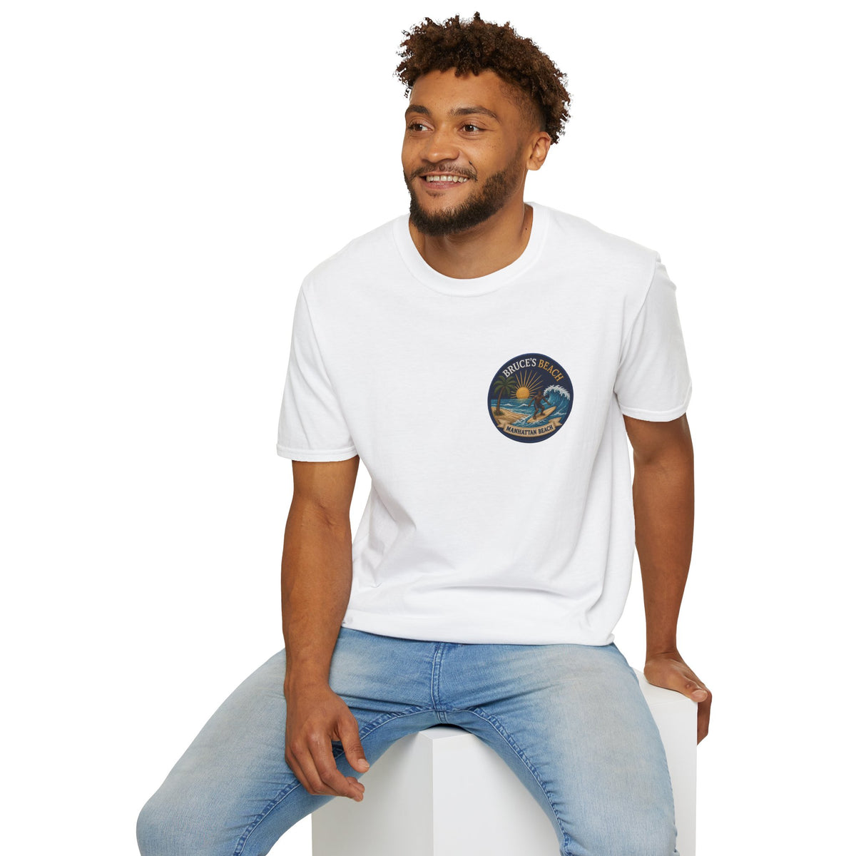 Bruce's Beach Manhattan Beach Surf Patch T-Shirt