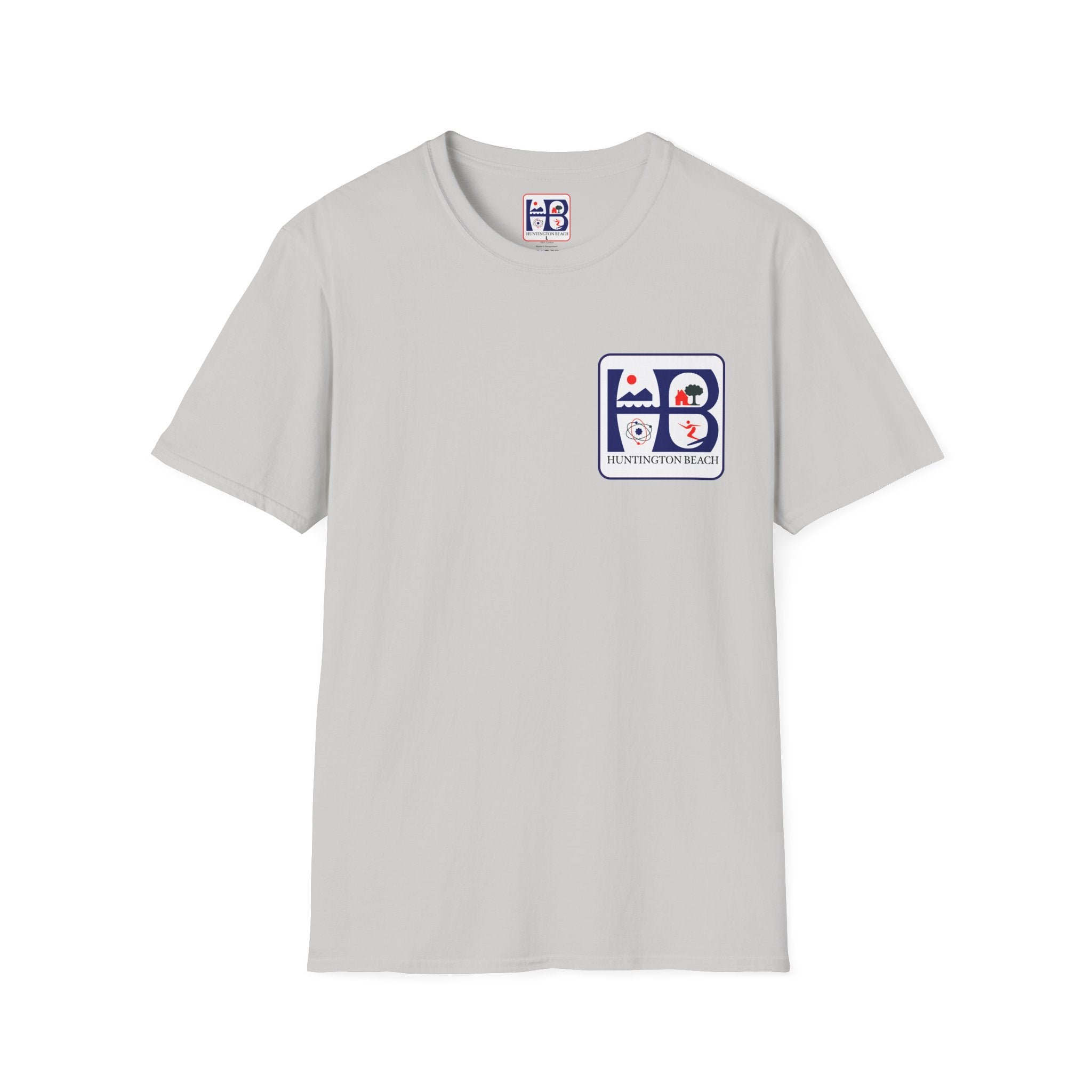 Huntington Beach Retro Logo T-Shirt — HB Surf & Sunset Tee (printed 3 side)