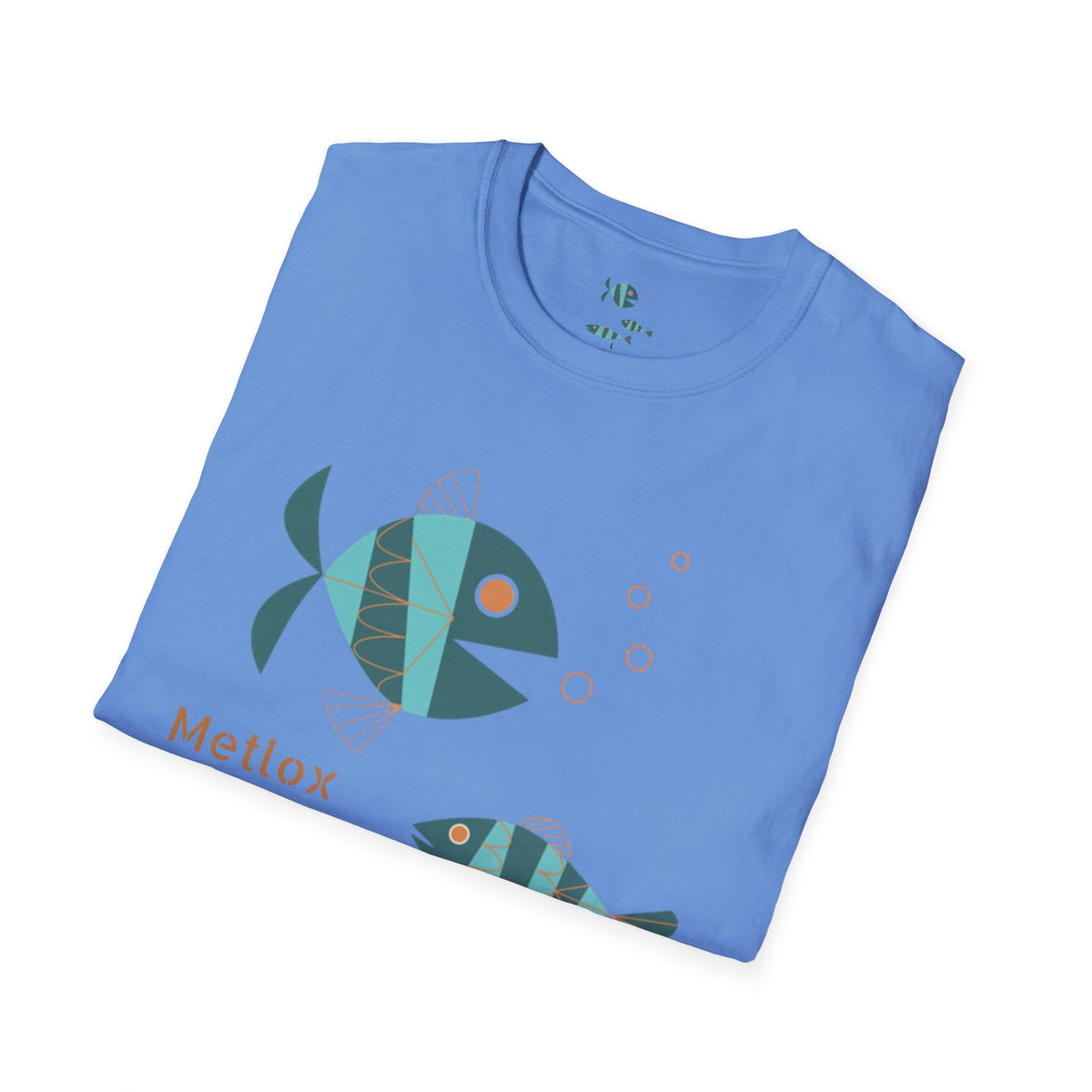 Metlox Pottery Fish Trio T-Shirt | Minimal Ocean Illustration
