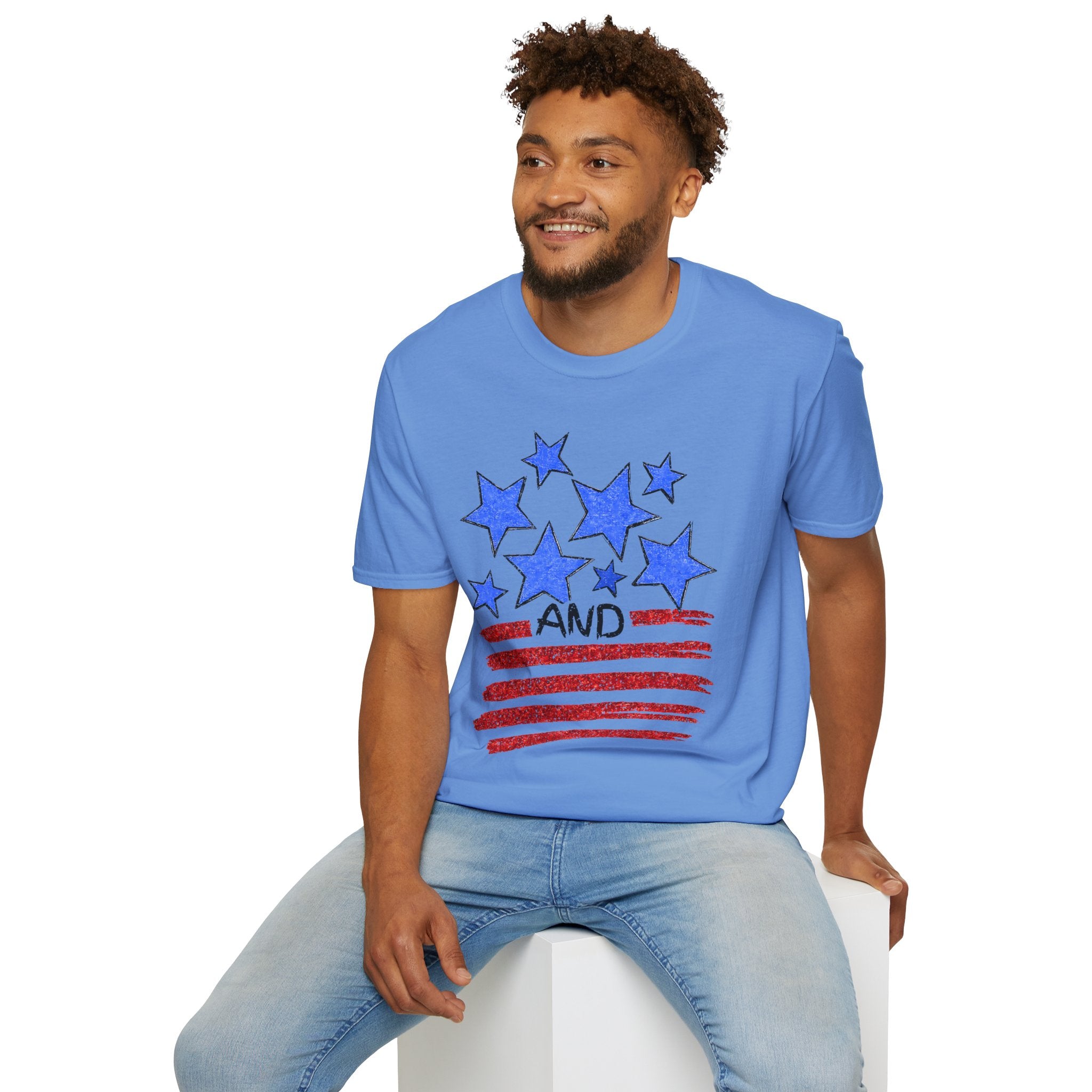 Stars and Stripes T-Shirt — Flag Graphic Patriotic Tee