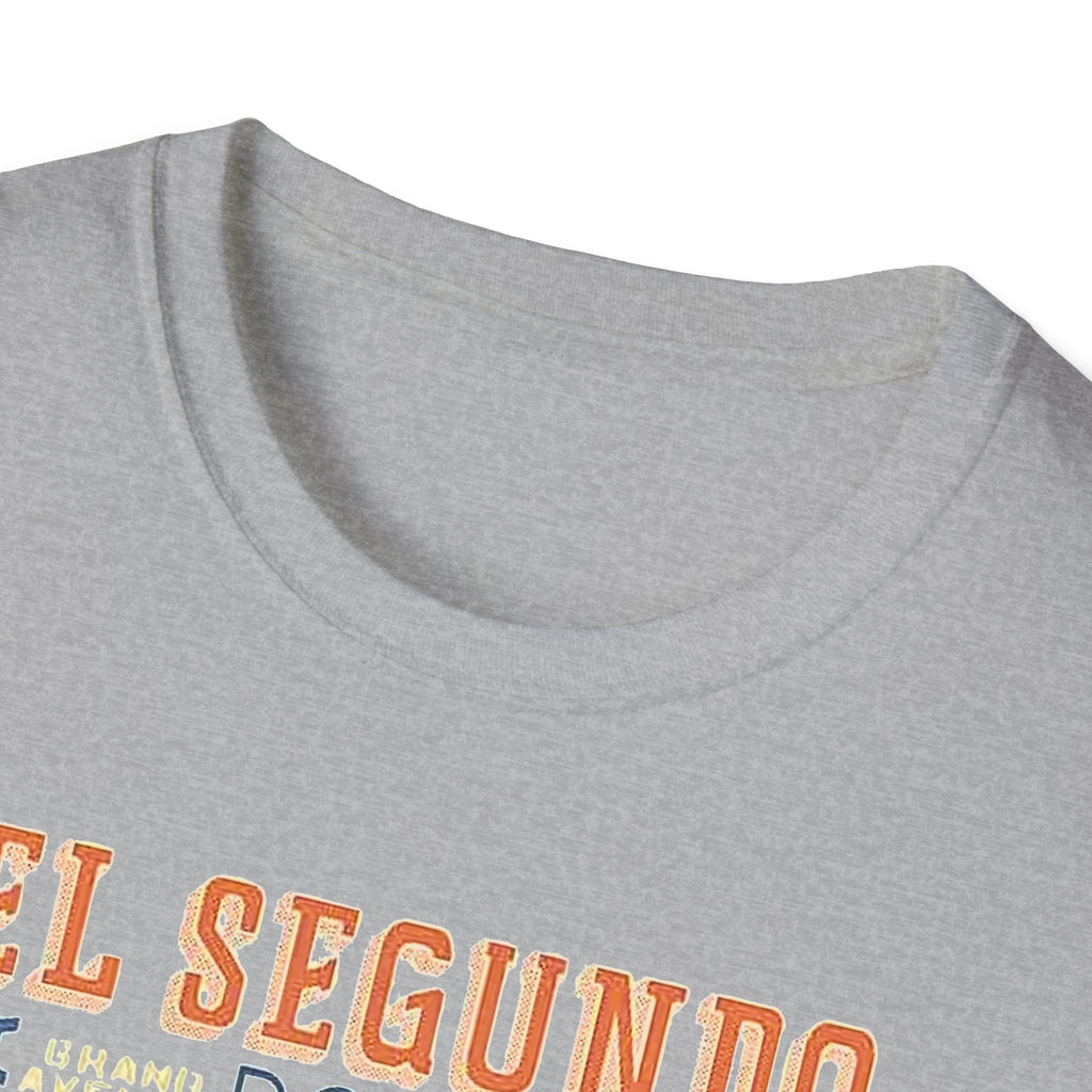 El Segundo Typography T-Shirt | Beach Town Landmarks Word Art