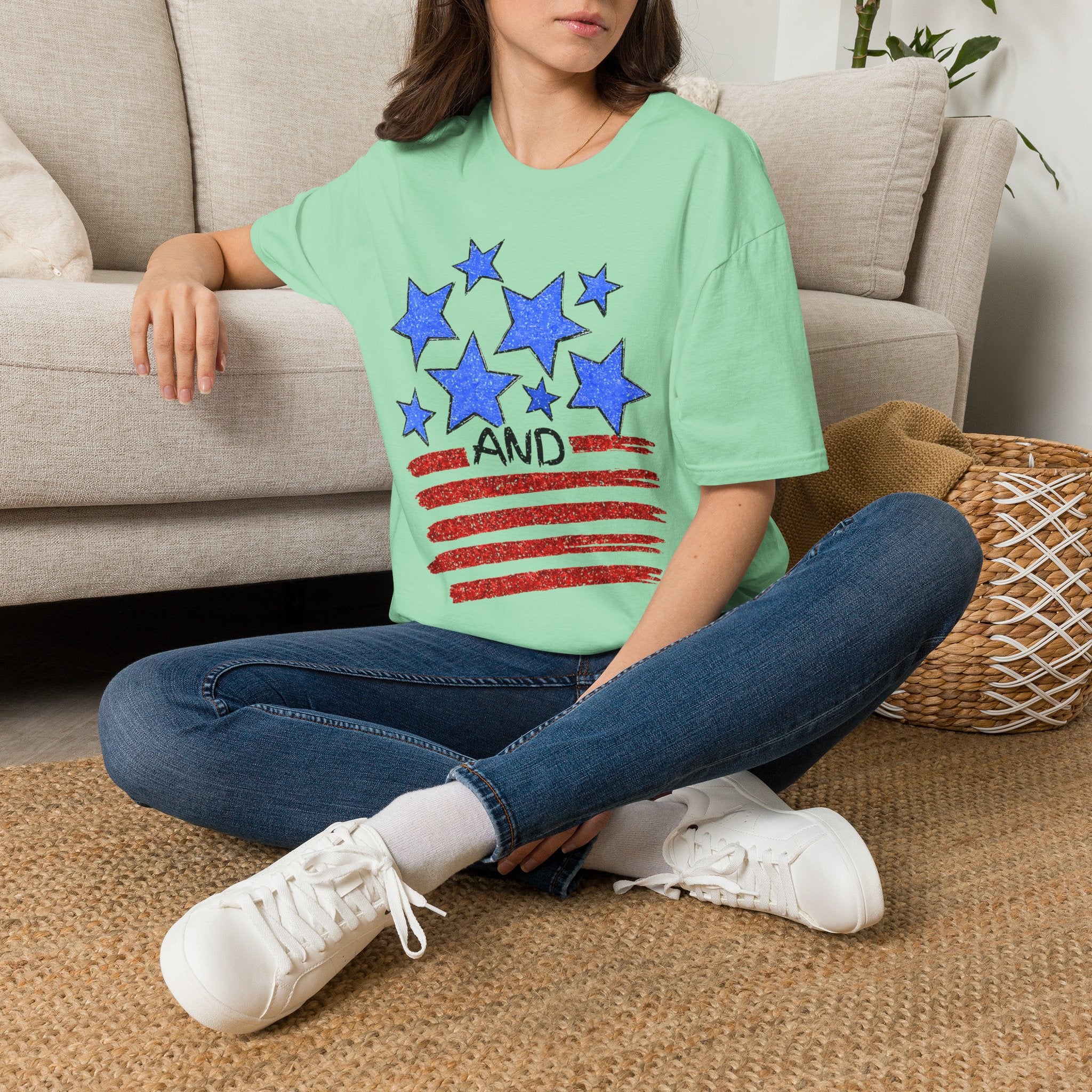 Stars and Stripes T-Shirt — Flag Graphic Patriotic Tee