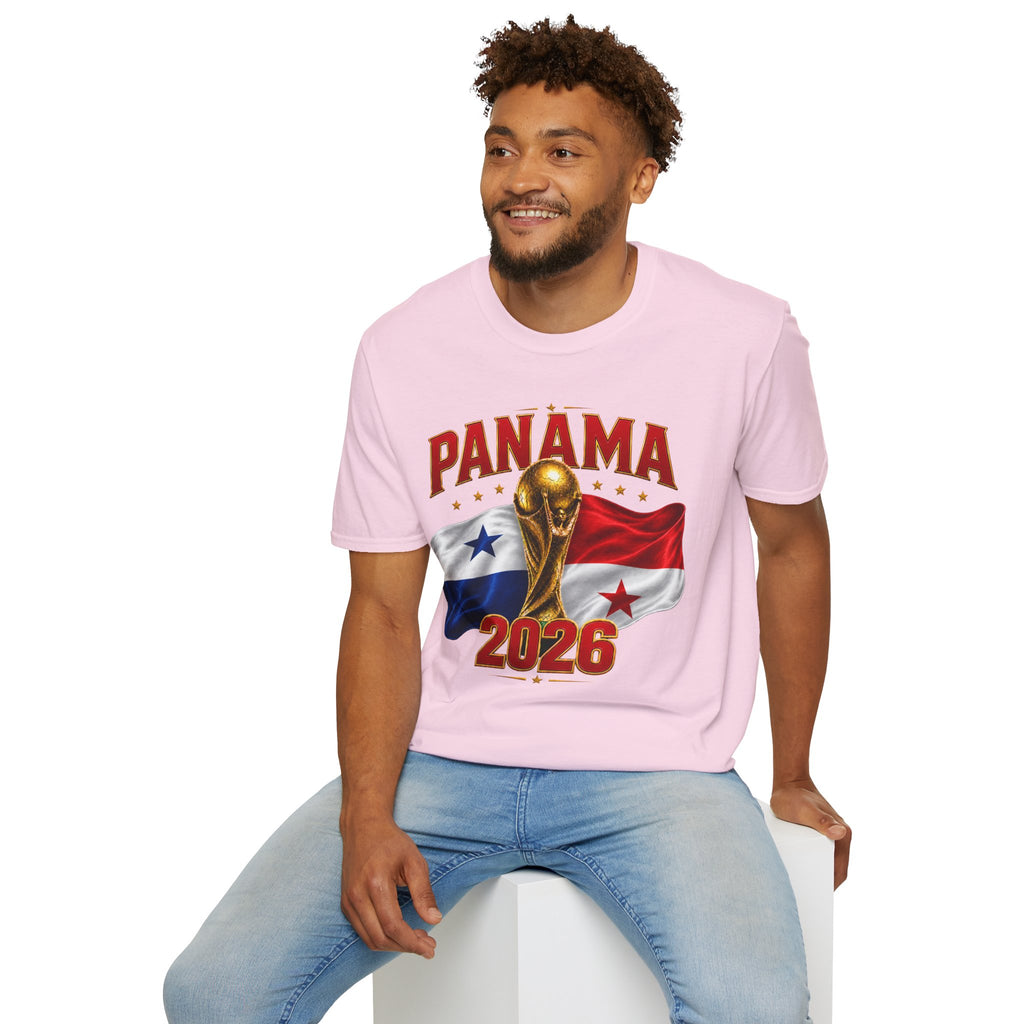 Panama 2026 World Cup T-Shirt — Panama Flag & Trophy Soccer Tee