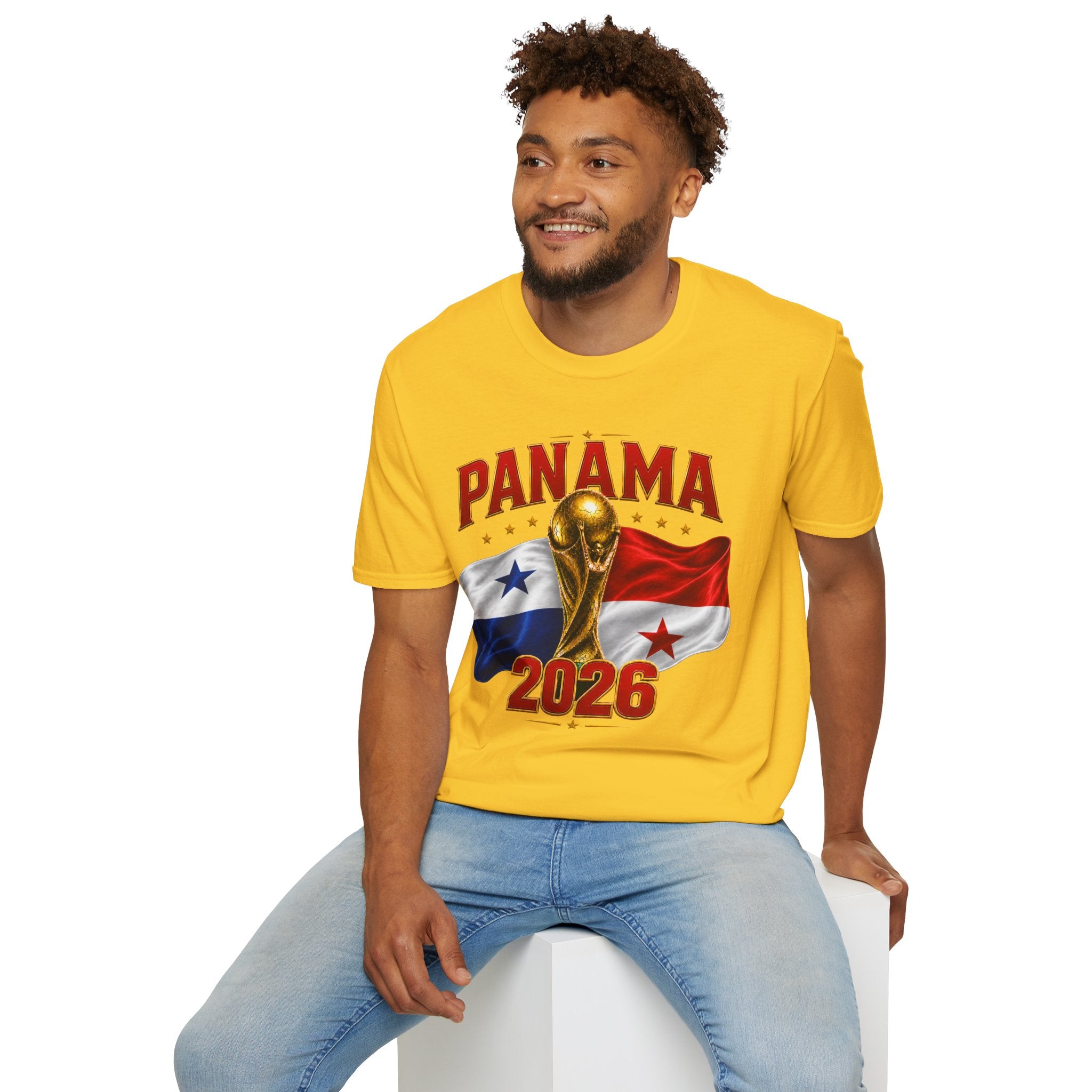 Panama 2026 World Cup T-Shirt — Panama Flag & Trophy Soccer Tee