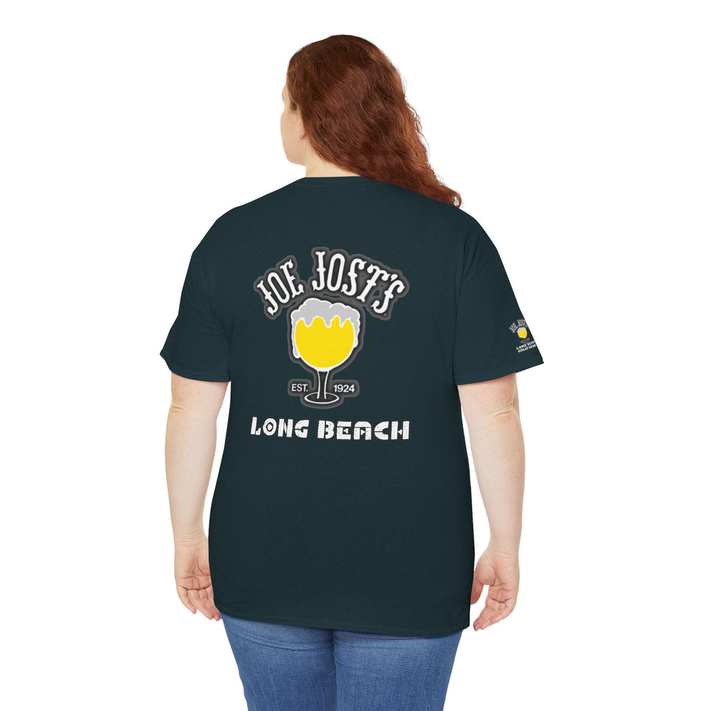 Joe Josts Long Beach California Men's and Woman's Heavy Cotton Tee - Printed 4 Areas