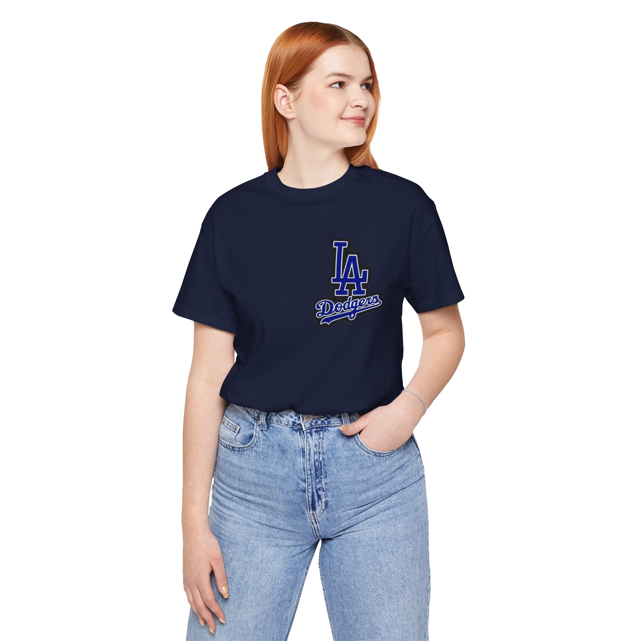 Los Angeles (Front and Back Printing) Mens Womans Jersey Short Sleeve Tee