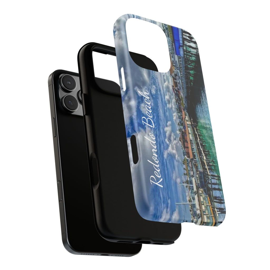 Phone Cases, Redondo Beach California King Harbor Design, Protective Covers, iPhone Accessories, Samsung Accessories, Gift for Travelers