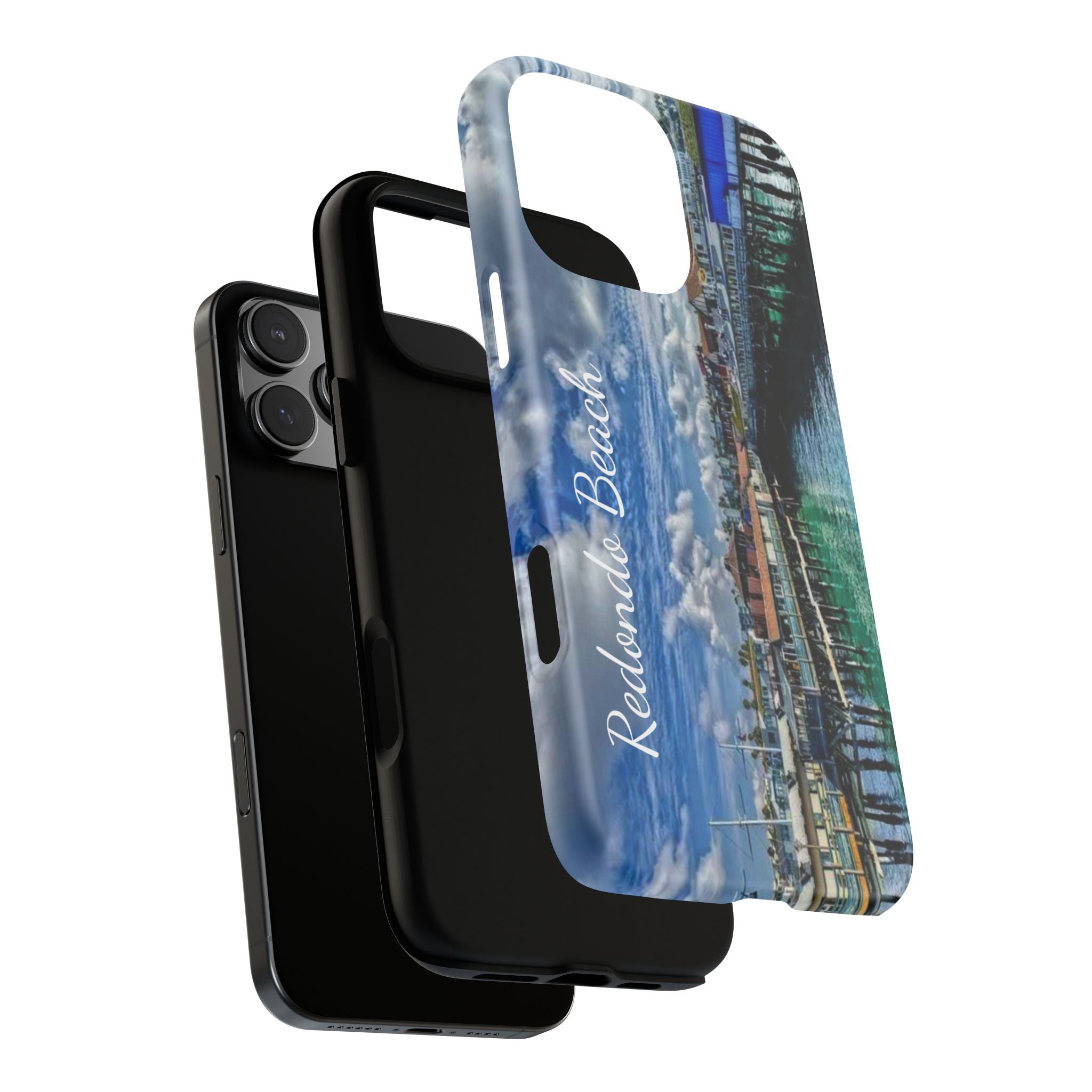 Phone Cases, Redondo Beach California King Harbor Design, Protective Covers, iPhone Accessories, Samsung Accessories, Gift for Travelers