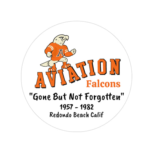 Aviation High School - Transparent Outdoor Stickers, Round, 1pcs