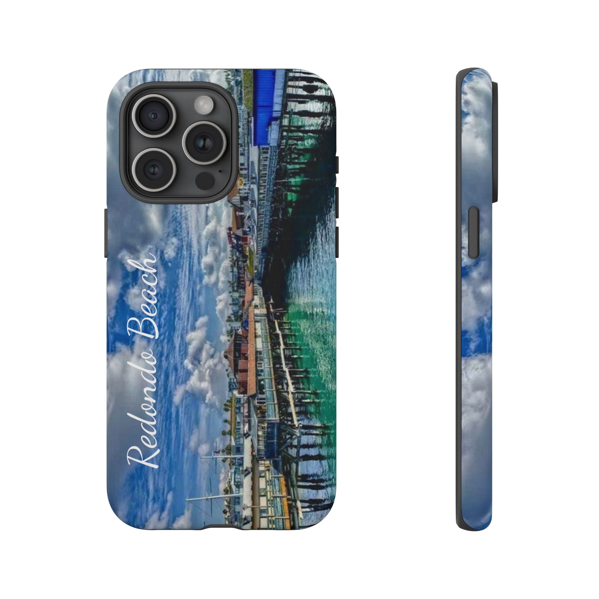 Phone Cases, Redondo Beach California King Harbor Design, Protective Covers, iPhone Accessories, Samsung Accessories, Gift for Travelers