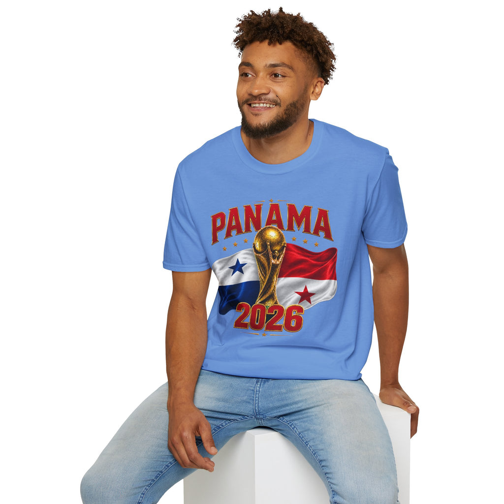 Panama 2026 World Cup T-Shirt — Panama Flag & Trophy Soccer Tee