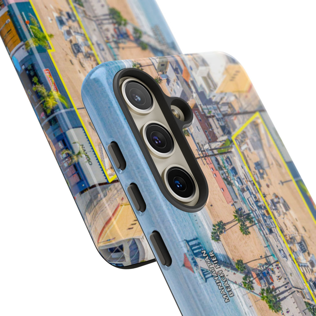 Phone Cases, Manhattan Beach California iPhone Samsung Google Tough Cases, Beach Lovers Gifts, Coastal Accessories, Ocean Phone Covers,