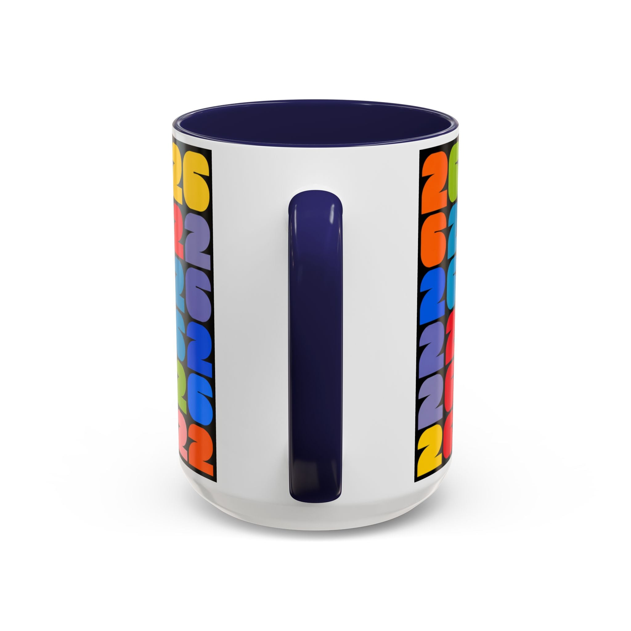 2026 World Cup Accent Coffee Mug – Colorful FIFA Trophy Design (11/15oz)