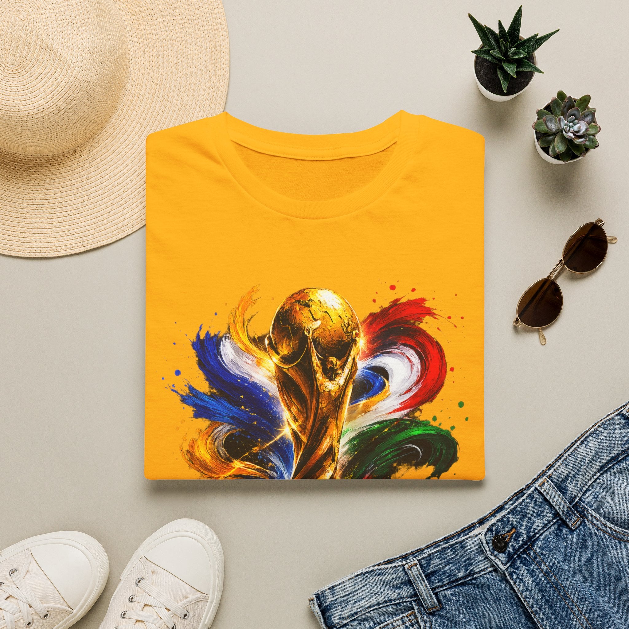 World Cup 2026 T-Shirt — Colorful FIFA Trophy Graphic