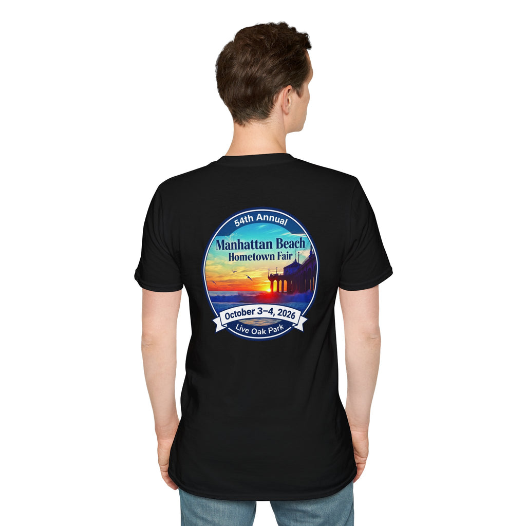 Manhattan Beach Hometown Fair T-Shirt — 54th Annual Sunset Surf Logo (Oct 3-4, 2026)