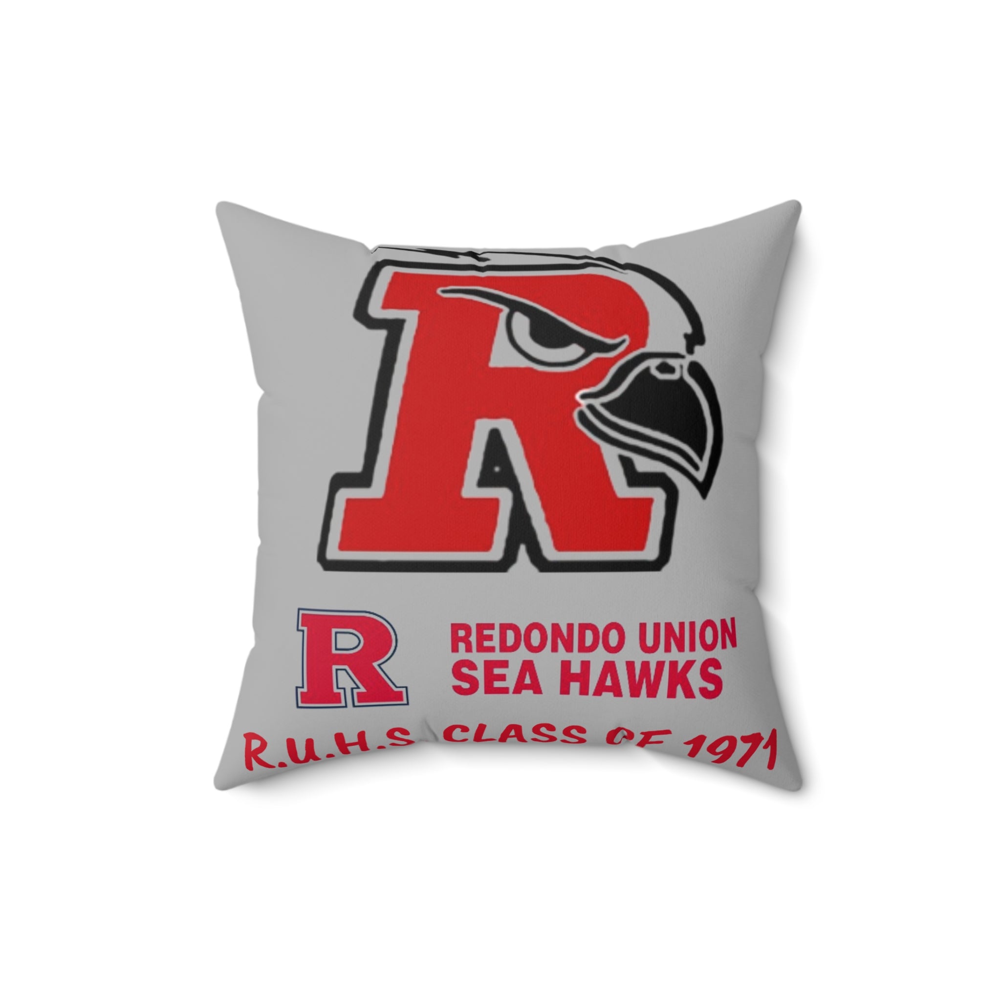 Redondo Beach Union High Class of 1971 - Spun Polyester Square Pillow