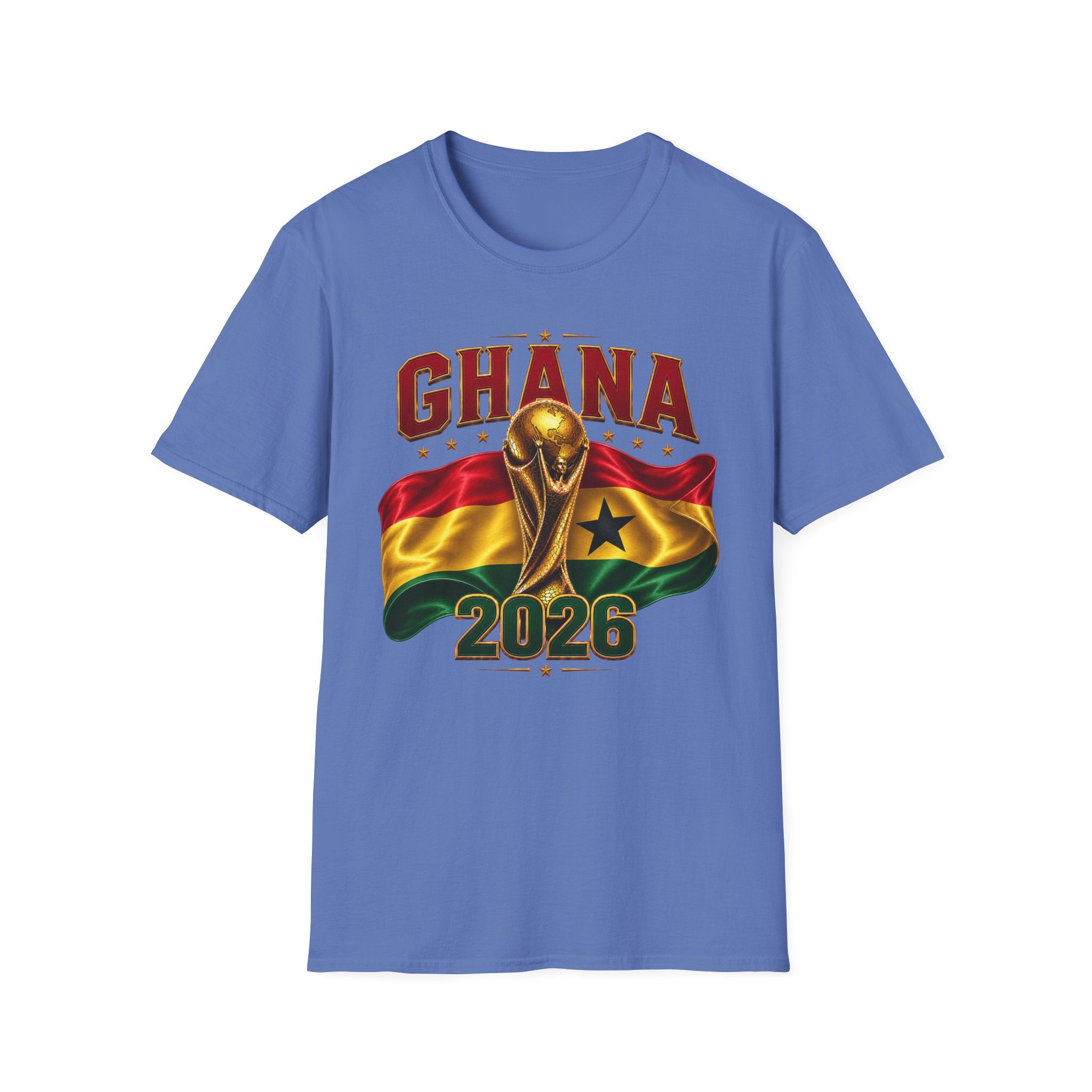 Ghana 2026 World Cup T-Shirt — Flag & Trophy Football Fan Tee