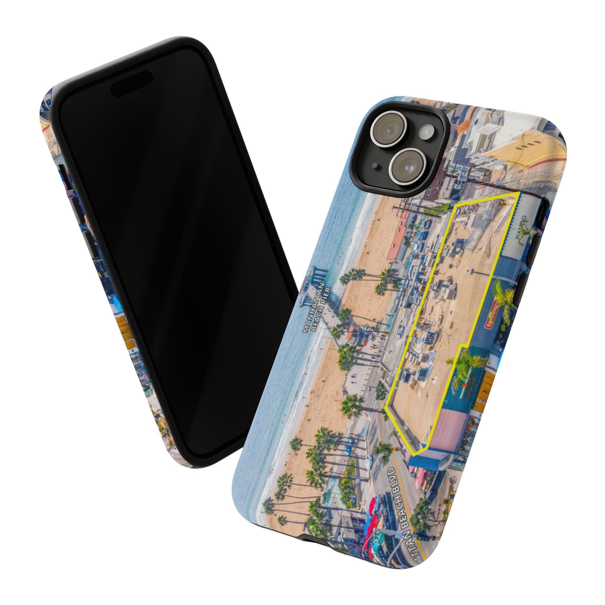 Phone Cases, Manhattan Beach California iPhone Samsung Google Tough Cases, Beach Lovers Gifts, Coastal Accessories, Ocean Phone Covers,
