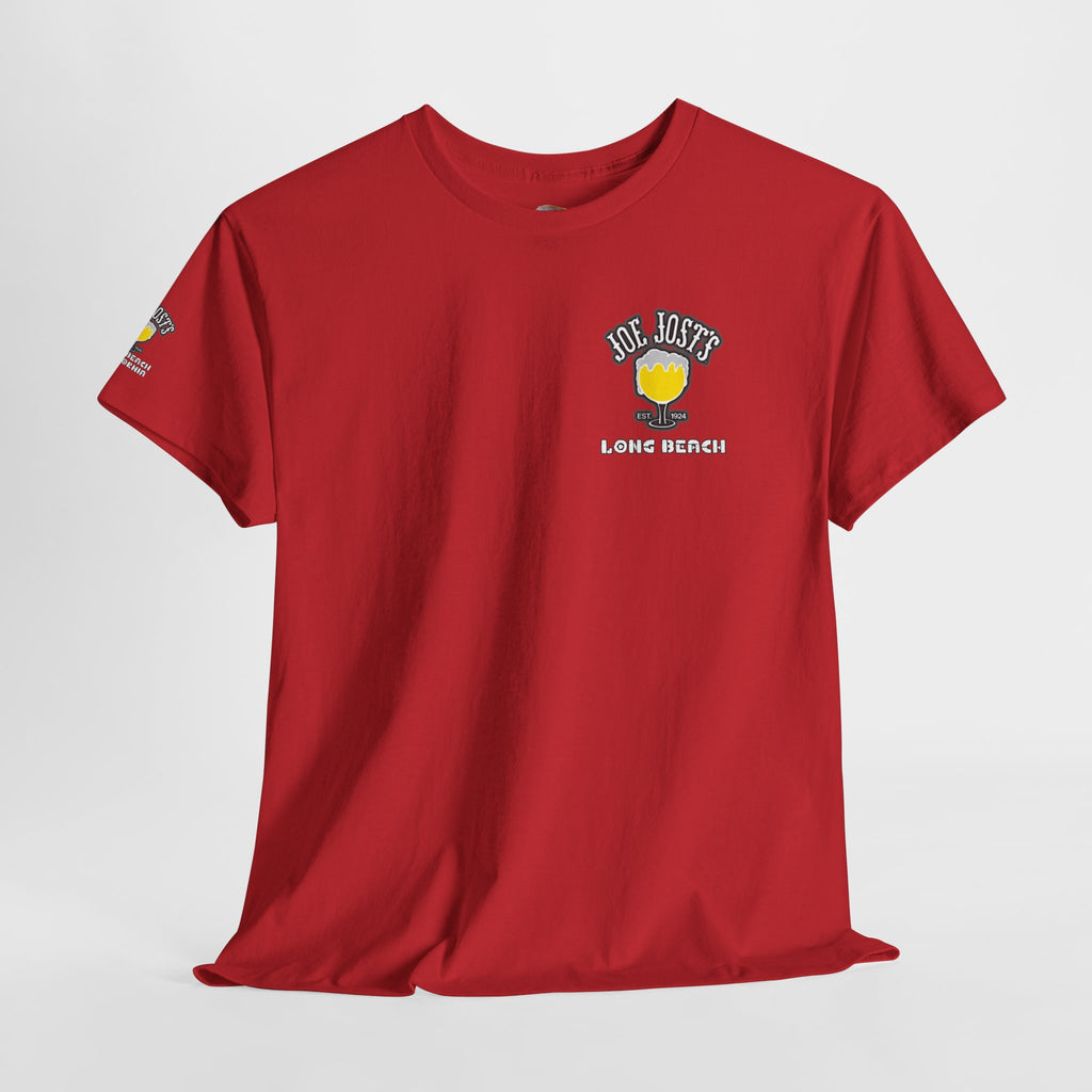 Joe Josts Long Beach California Men's and Woman's Heavy Cotton Tee - Printed 4 Areas