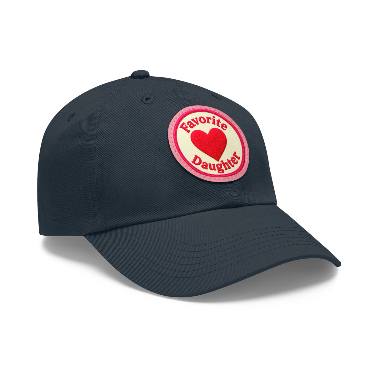 Mom and Daughter Hat — "Favorite Daughter" Leather Patch Cap